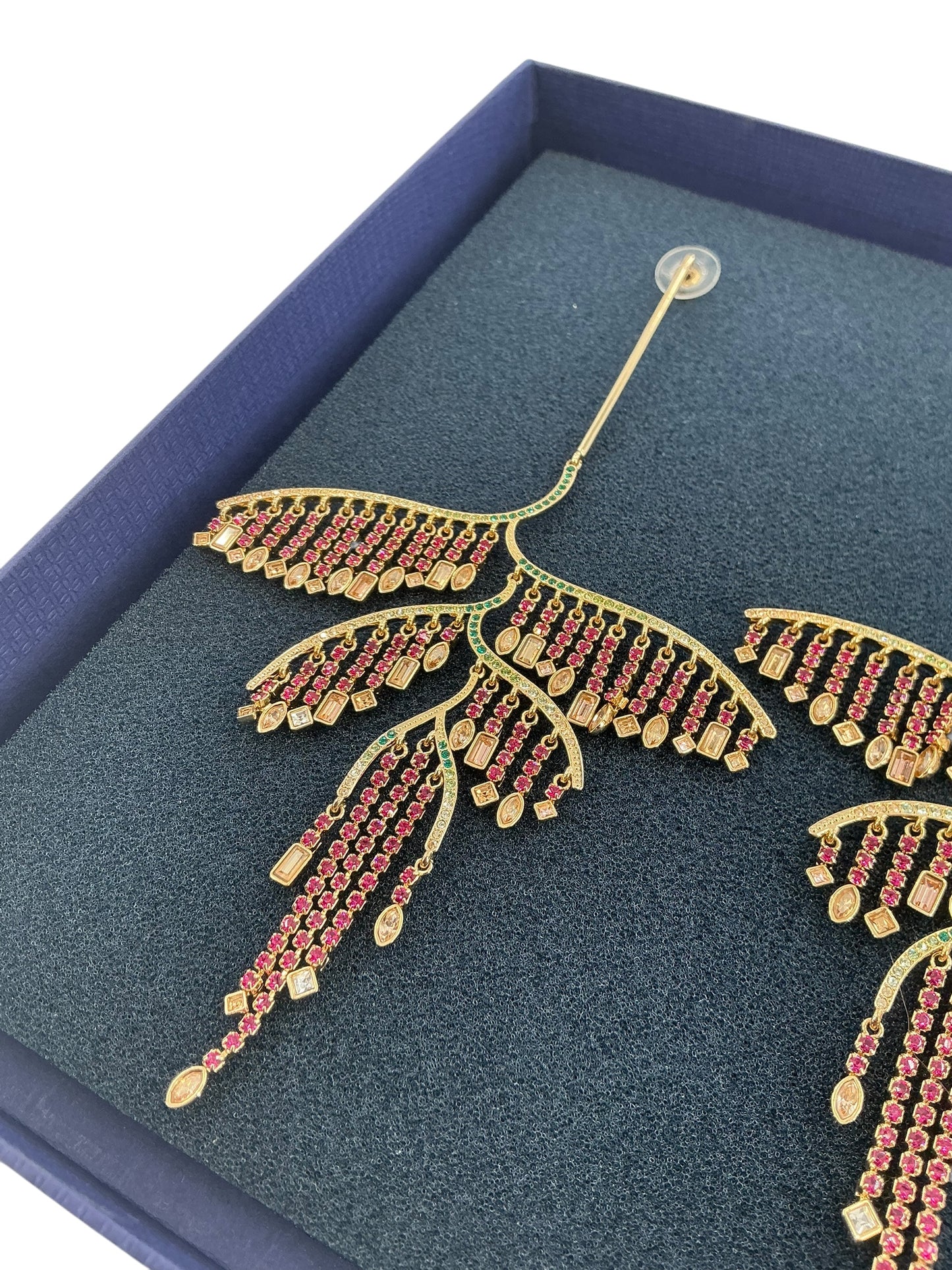 Swarovski Tropical Leaf Earrings