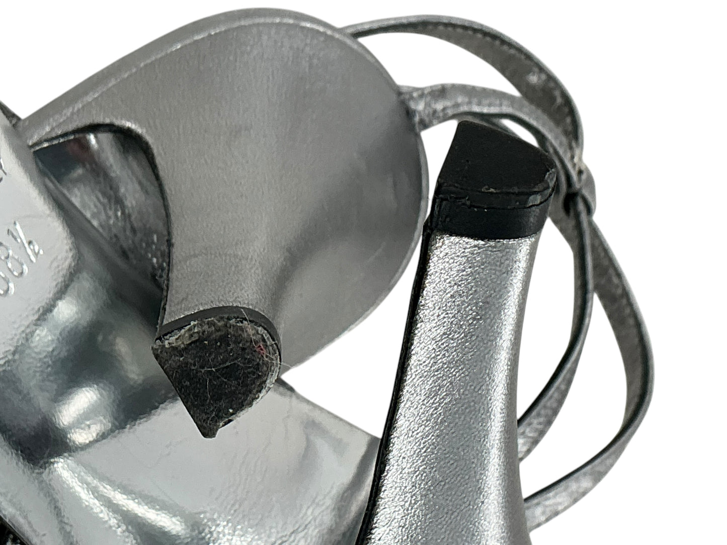 Chanel Metallic Strappy Sandals