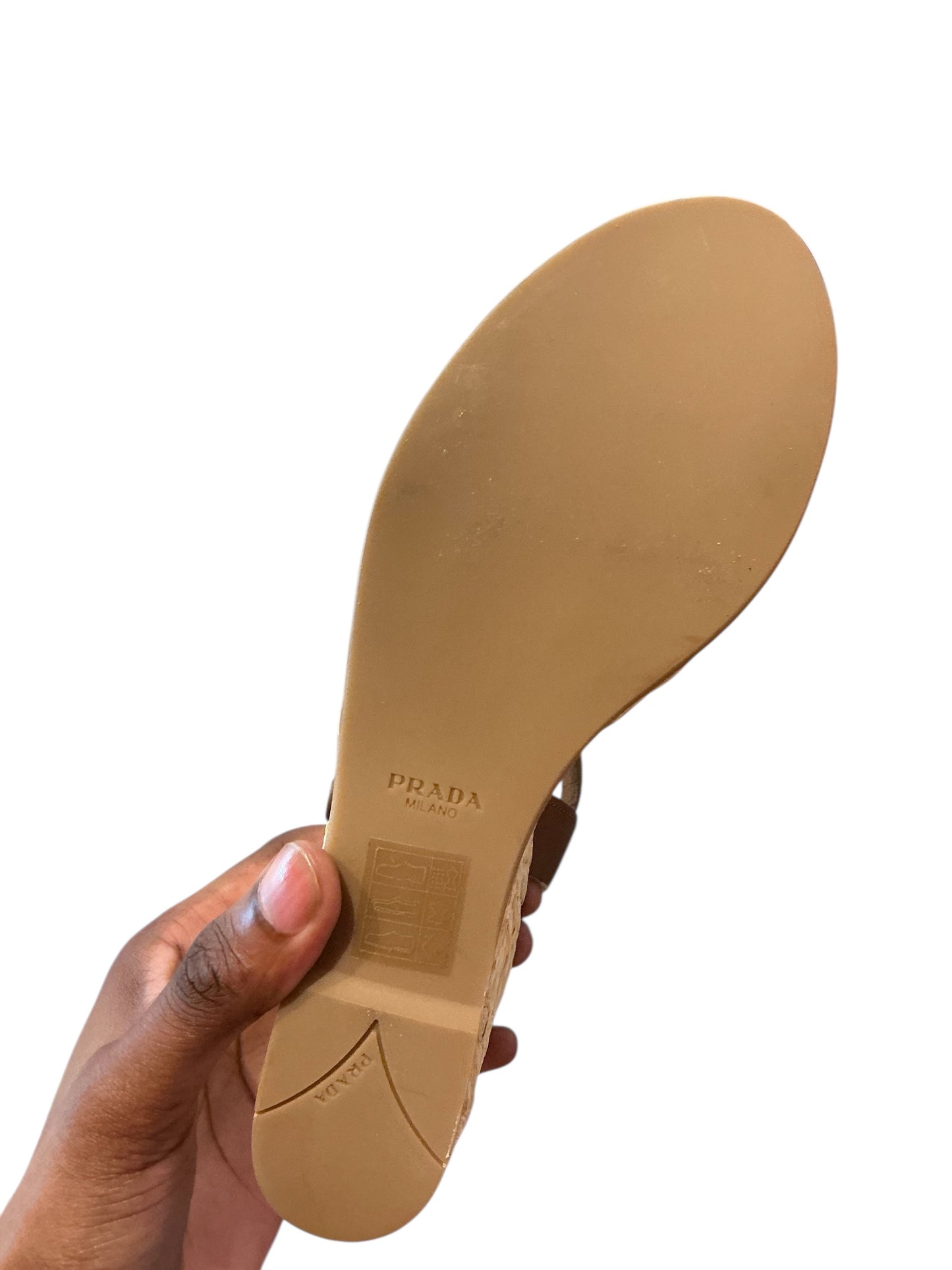 Prada Espadrille Wedge Sandal