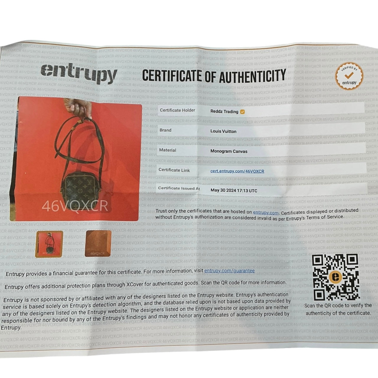 Louis Vuitton Authentic Vintage Monogram Danube Mini Crossbody Bag
