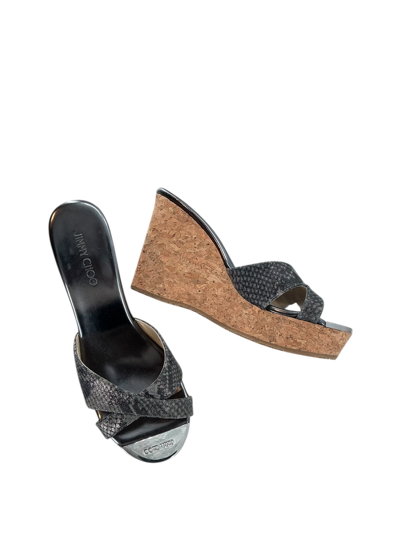 Jimmy Choo Panna Cork Wedge Sandals