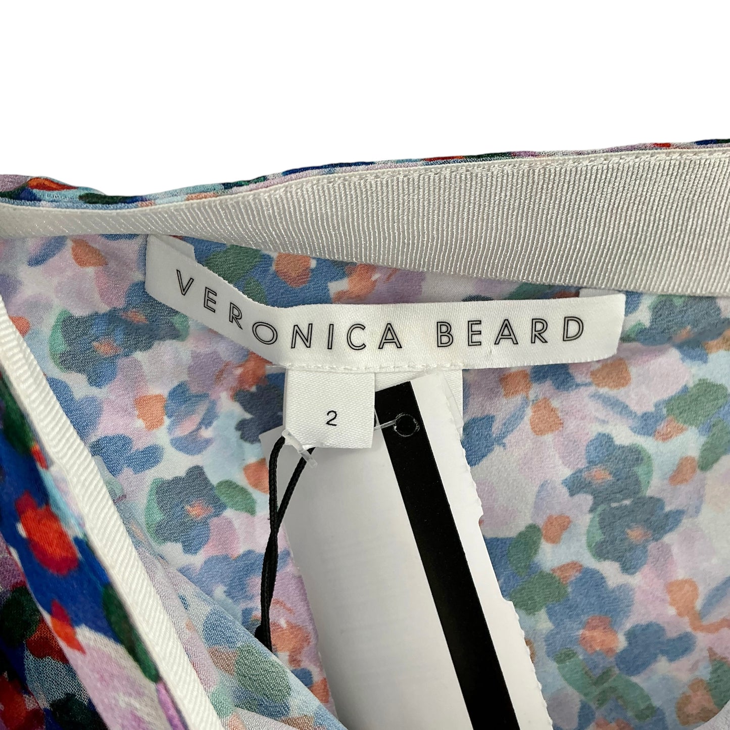 Veronica Beard Spencer Floral Silk Ruffle Mini Skirt