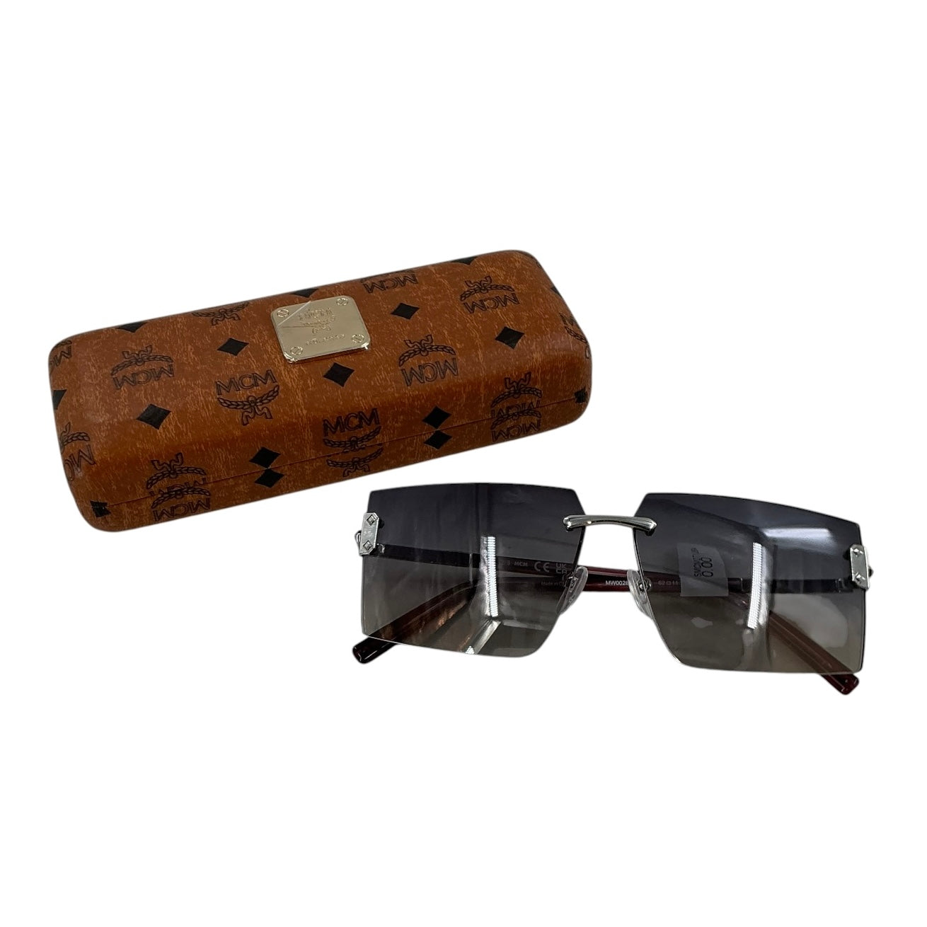MCM MW0028-H Rimless Rectangle Gradient Sunglasses
