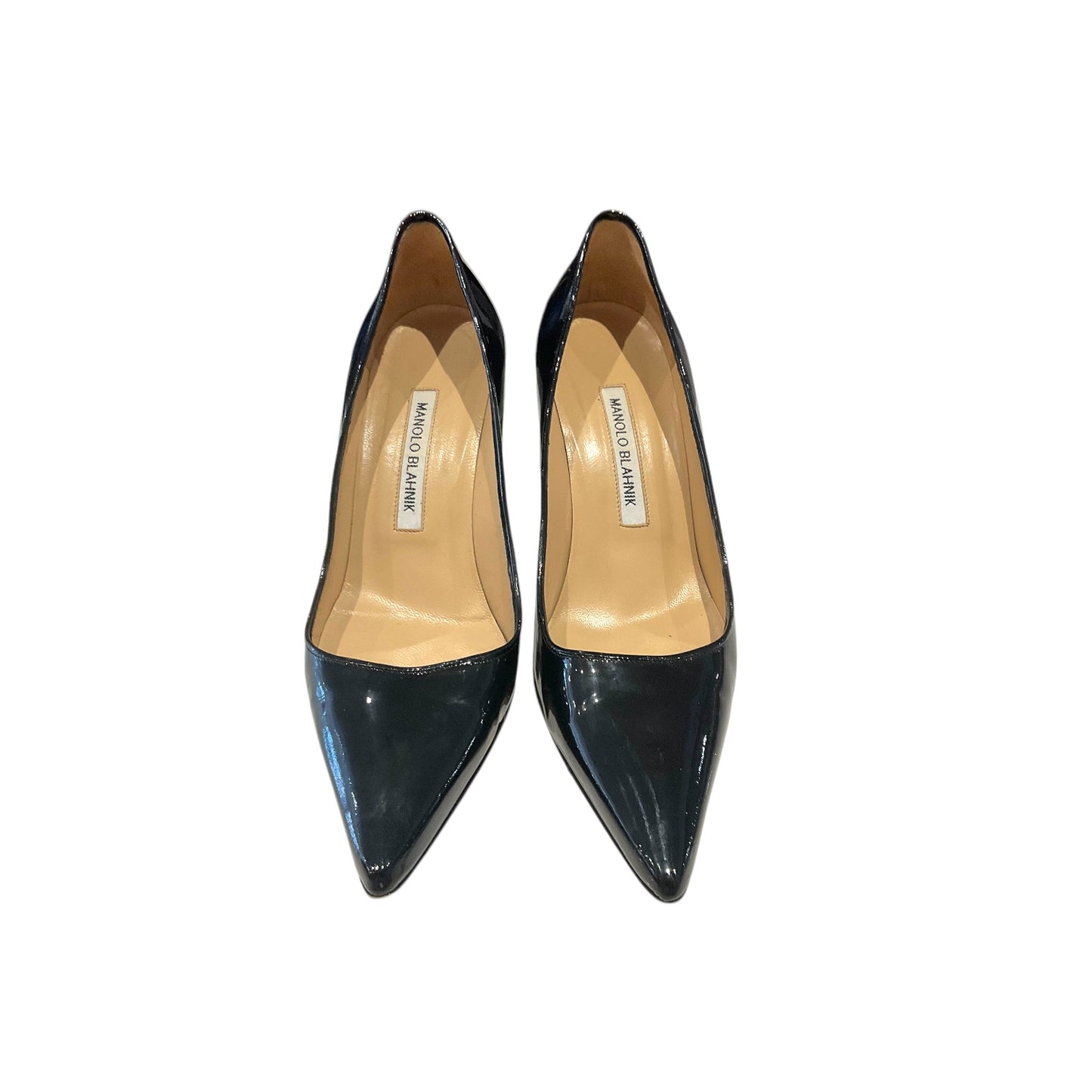 Manolo Black Patent Leather Heels