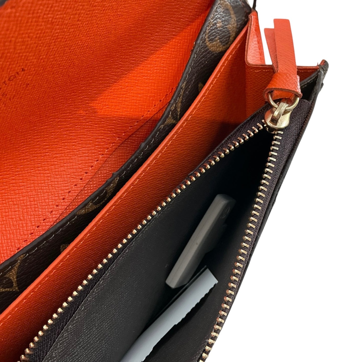 Louis Vuitton Monogram Canvas Emilie Wallet in Piment