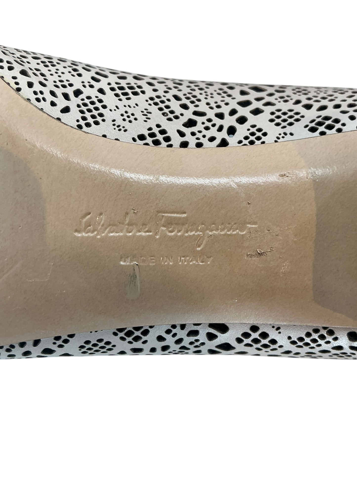 Salvatore Ferragamo Vera Bow Perforated Ballet Flats