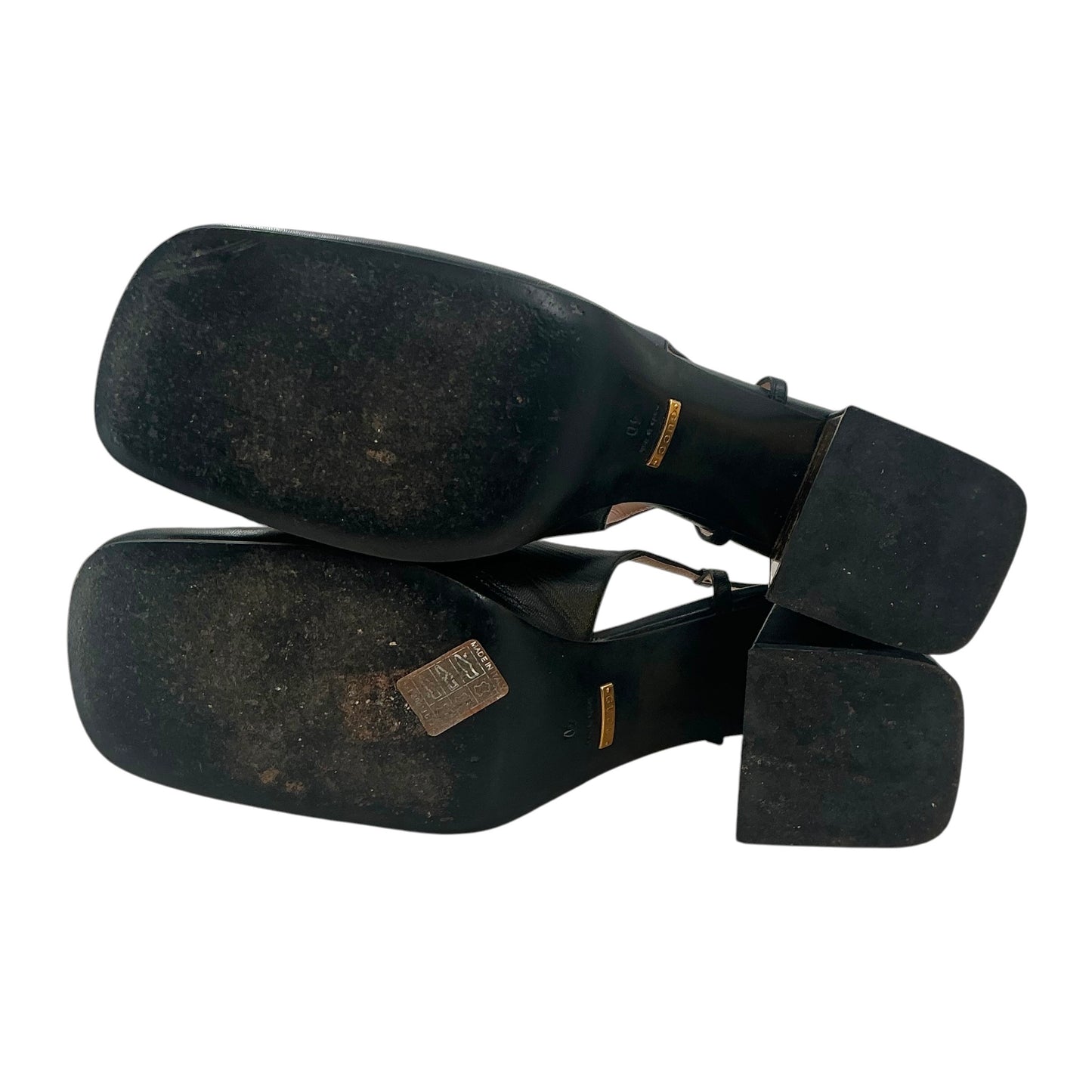 Gucci Baby Horsebit Leather Slingback Pumps