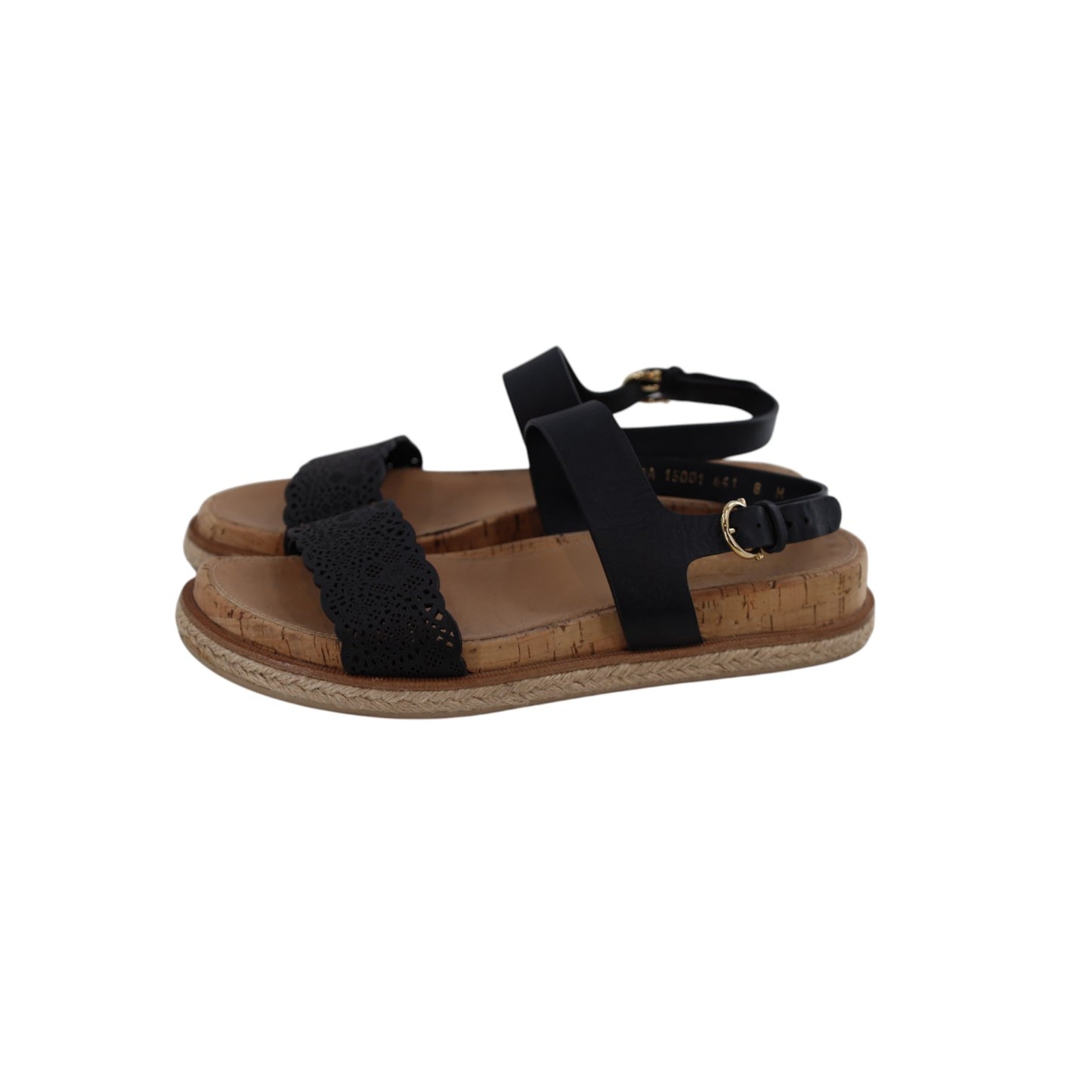 Ferragamo Black and Brown Sandals