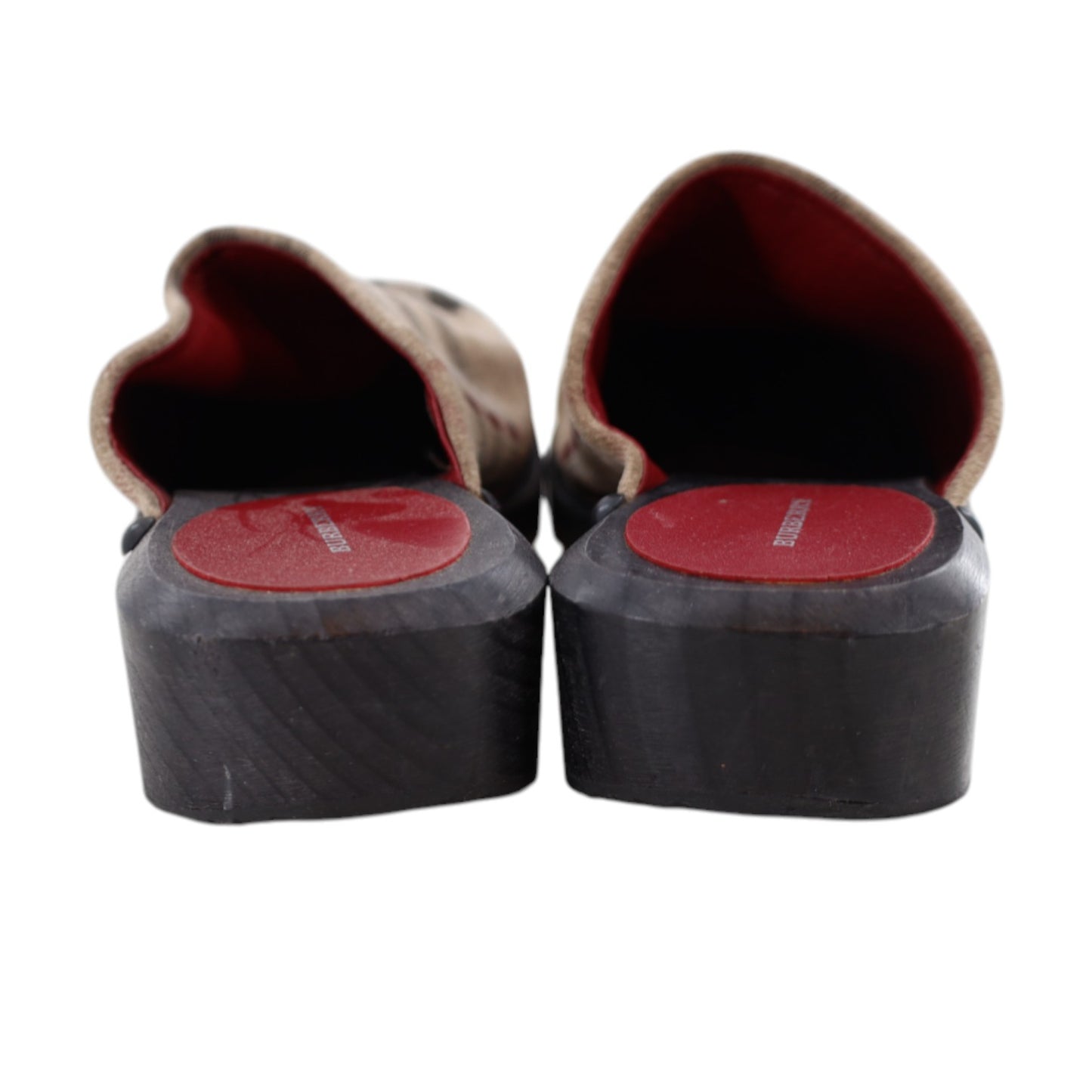 Burberry Nova Check Suede Mules