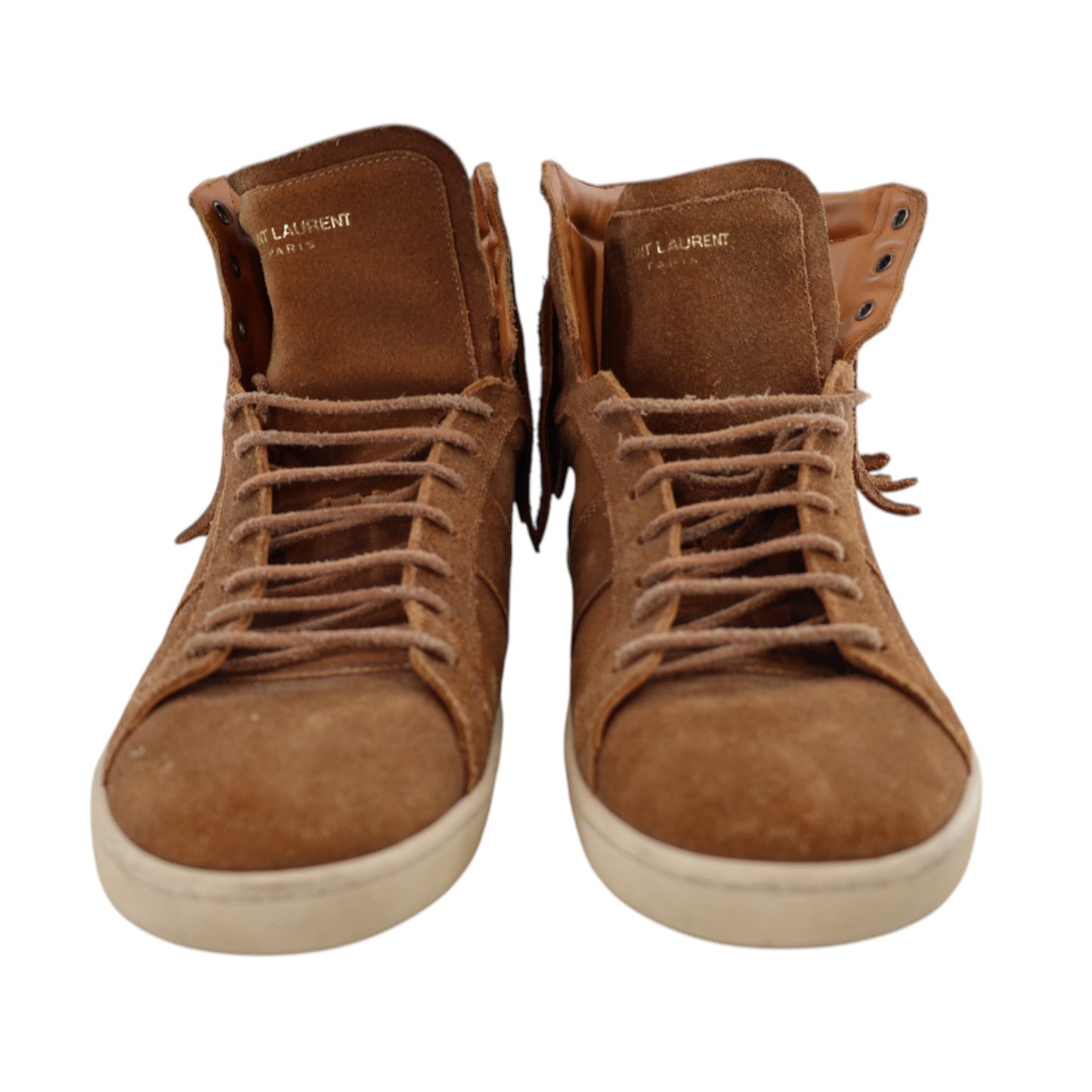 Saint Laurent Fringe Trim Sneakers