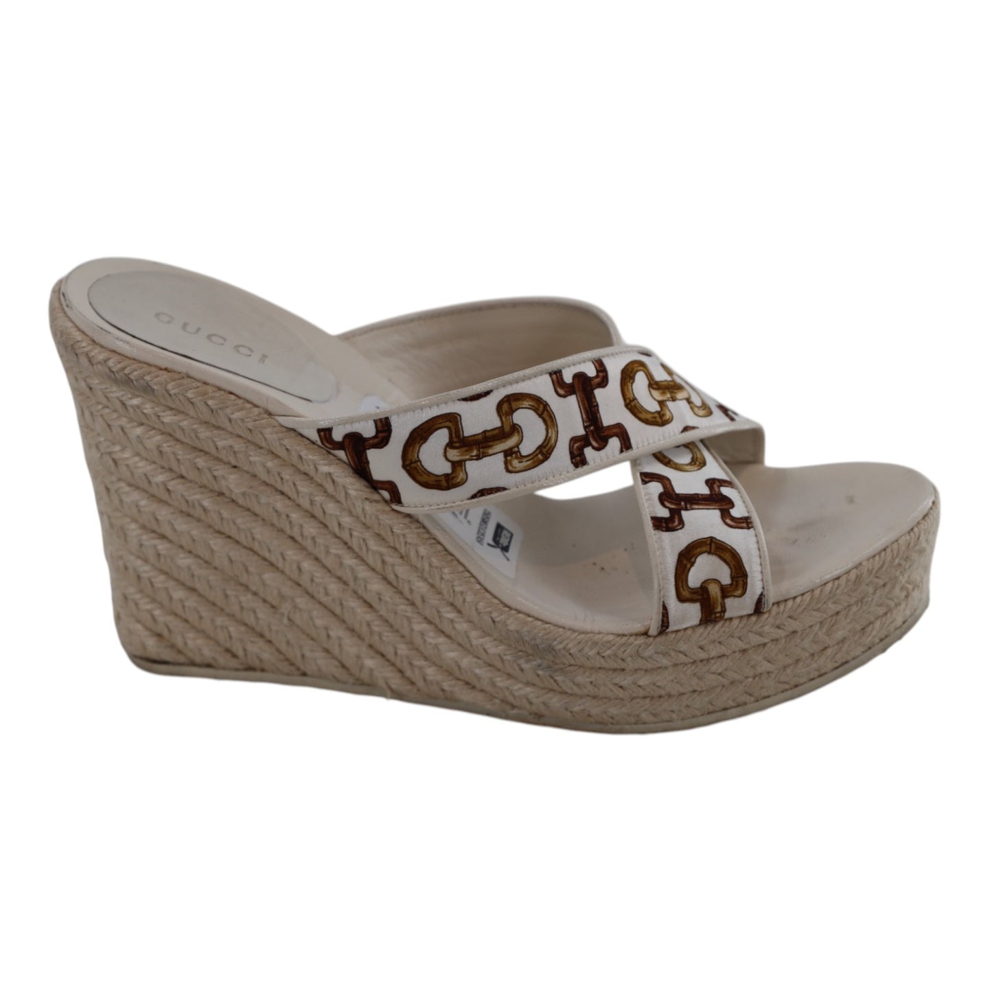 Gucci Bamboo Horsebit Print Espadrilles