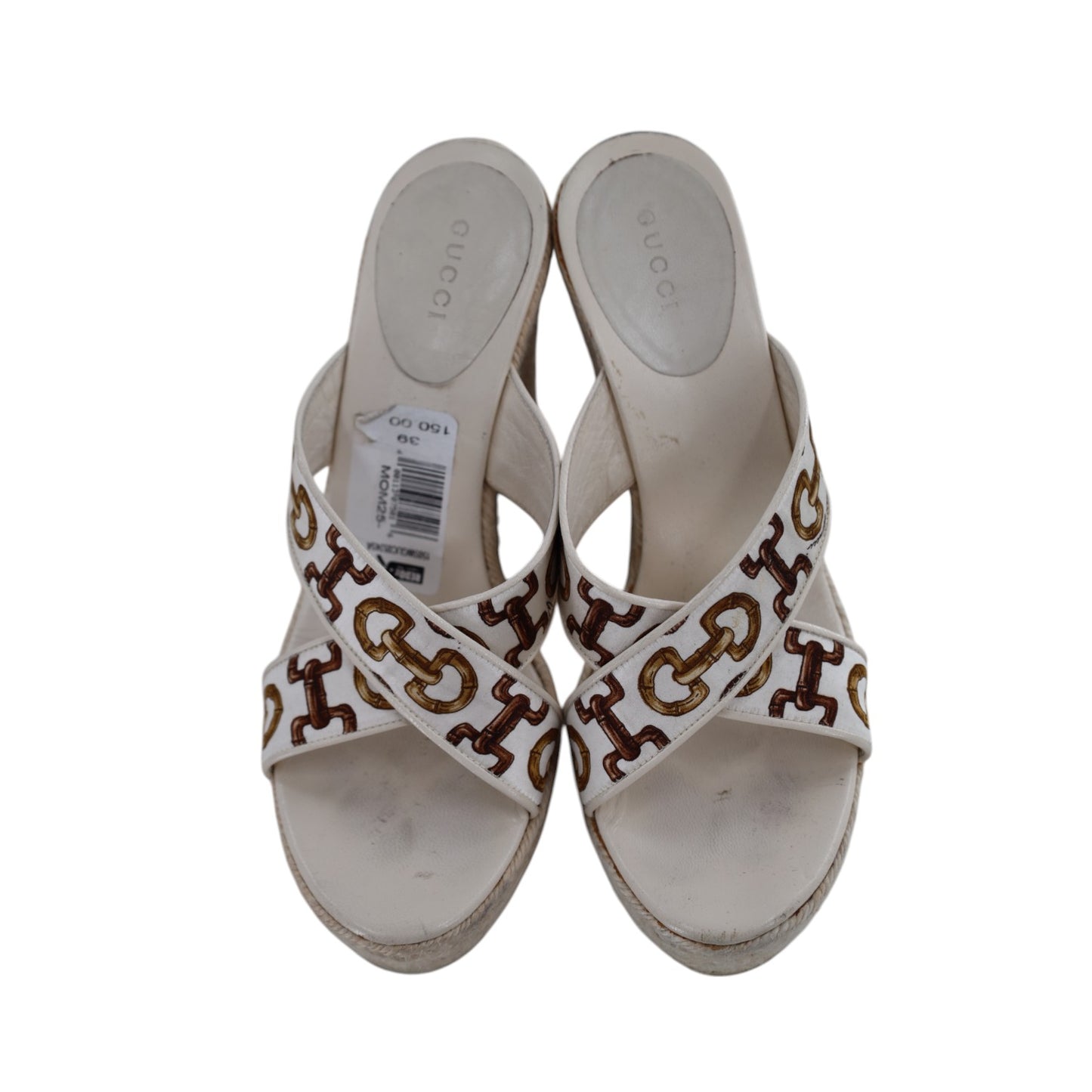 Gucci Bamboo Horsebit Print Espadrilles