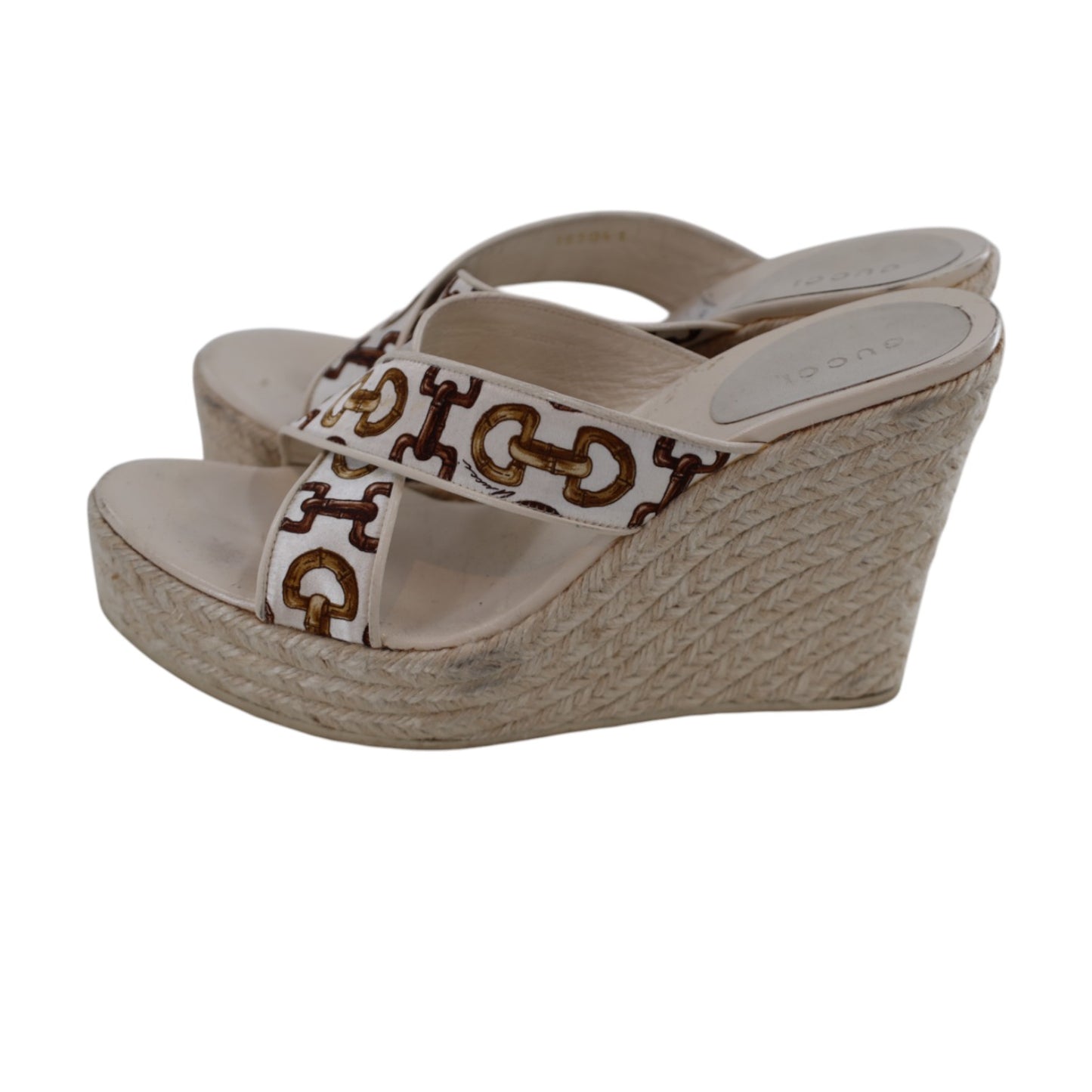 Gucci Bamboo Horsebit Print Espadrilles