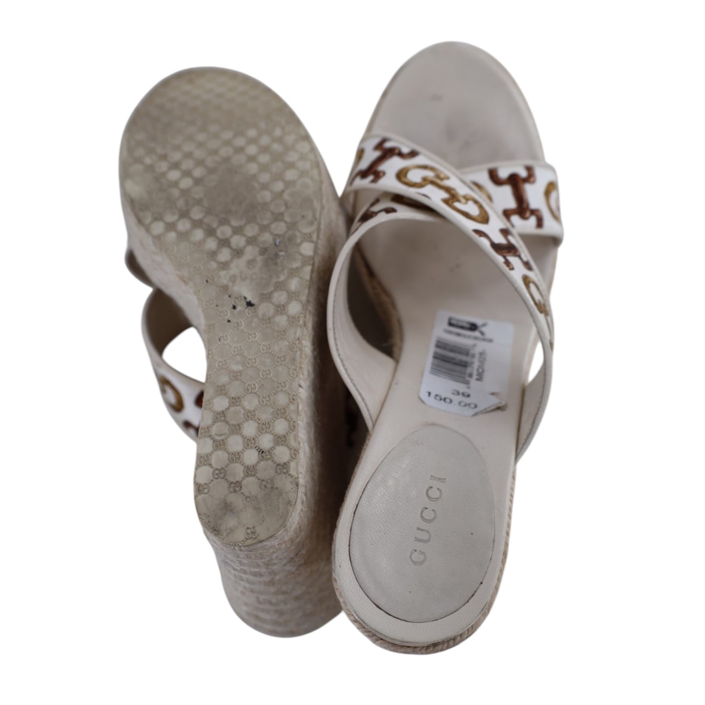 Gucci Bamboo Horsebit Print Espadrilles