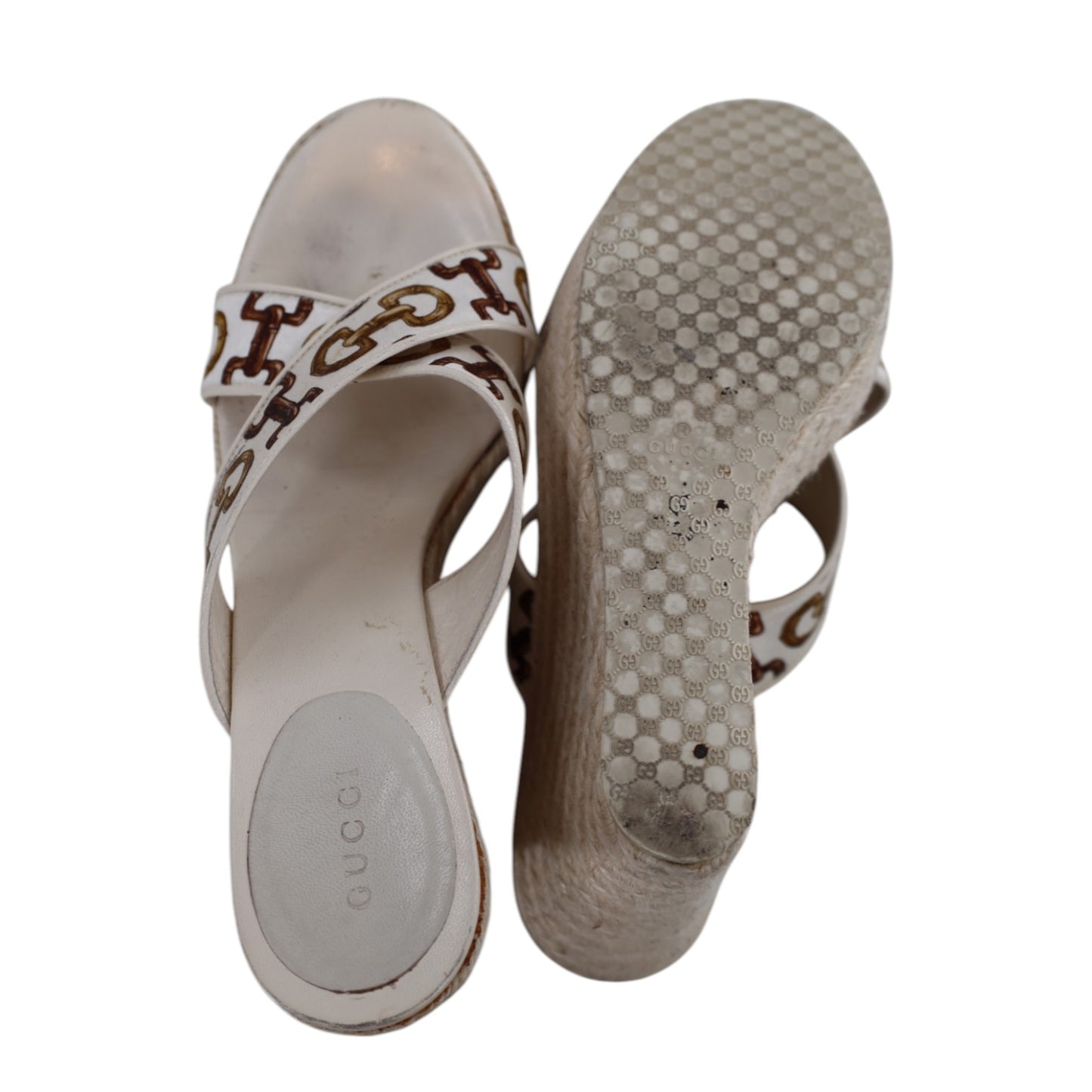 Gucci Bamboo Horsebit Print Espadrilles