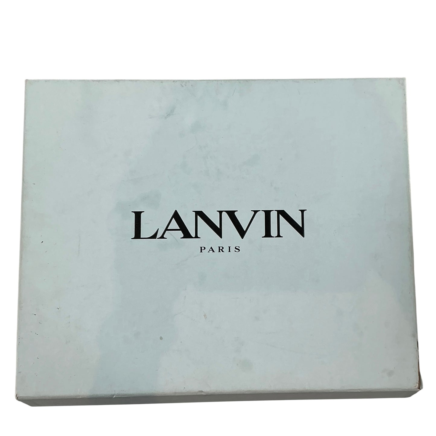 Lanvin Curb White Leather & Suede Open-Back Mule Sneakers