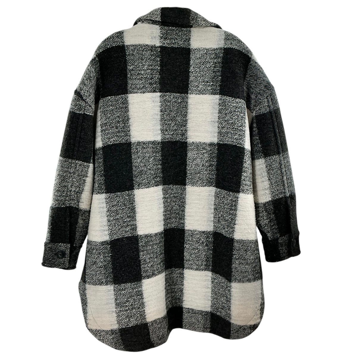 Anine Bing Mave Jacket in Cream Buffalo Check