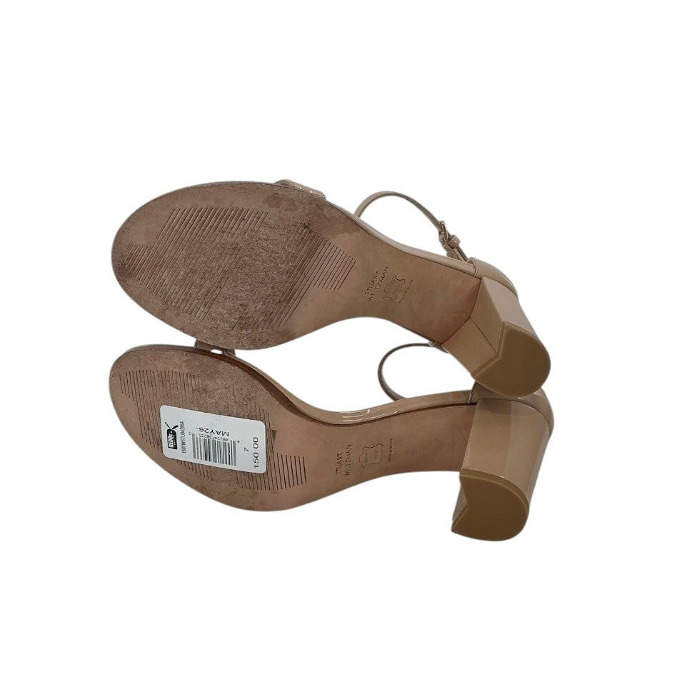 Stuart Weitzman Nudistcurve 75 Block Sandals