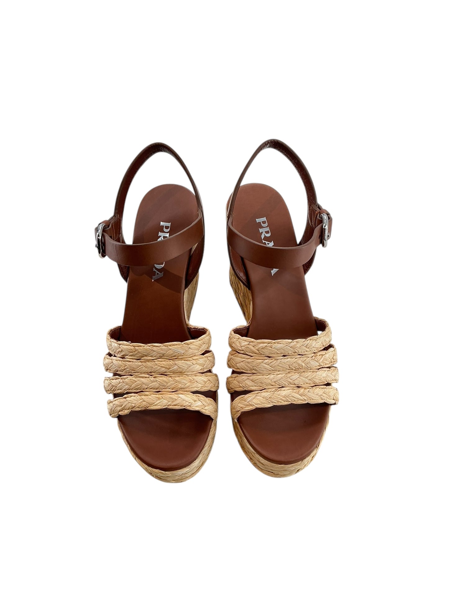 Prada Espadrille Wedge Sandal
