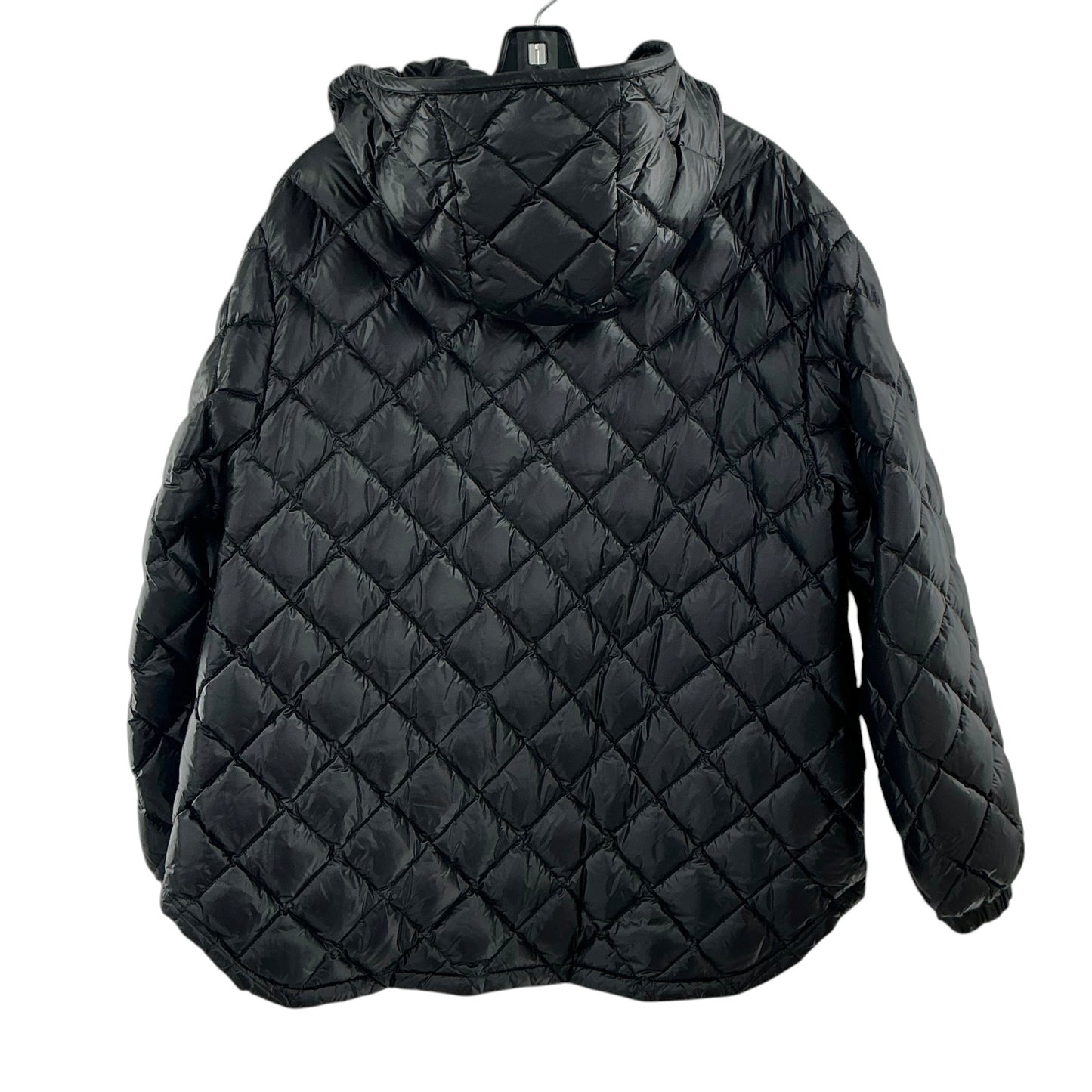 Moncler Women’s Black Diamond-Quilted Hooded Short Down Jacket