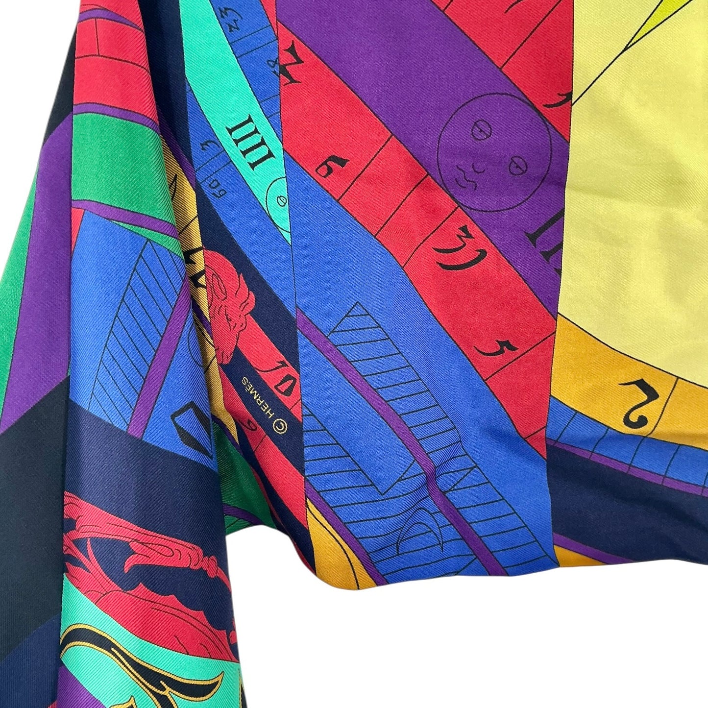 Hermès "Astrologie Nouvelle" Maxi Twilly Silk Scarf