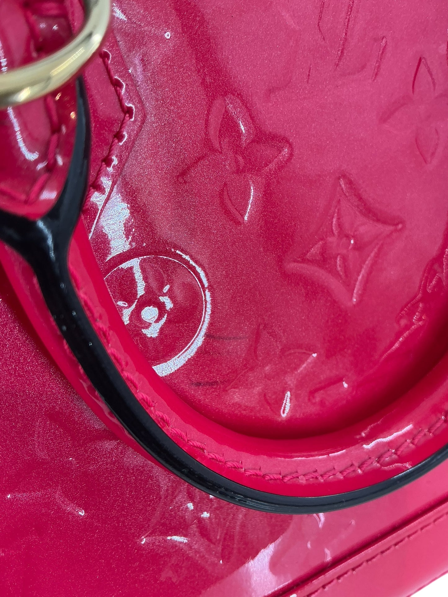 Louis Vuitton Vernis Alma BB Pomme D'Amour Bag