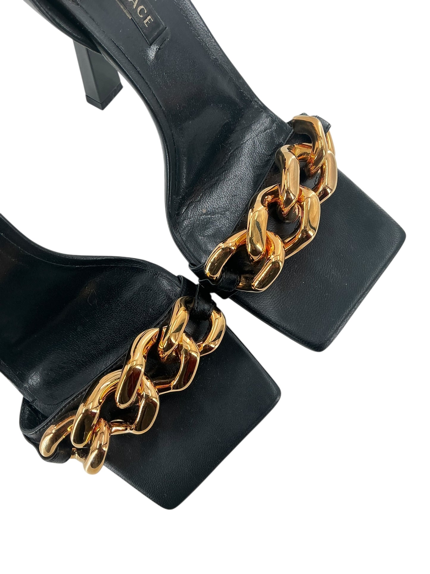 Versace Medusa Chain High Heel Sandals