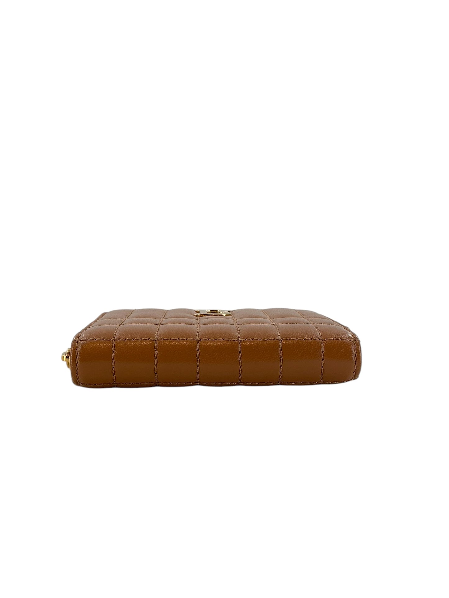 Burberry Leather Zip Around Wallet
