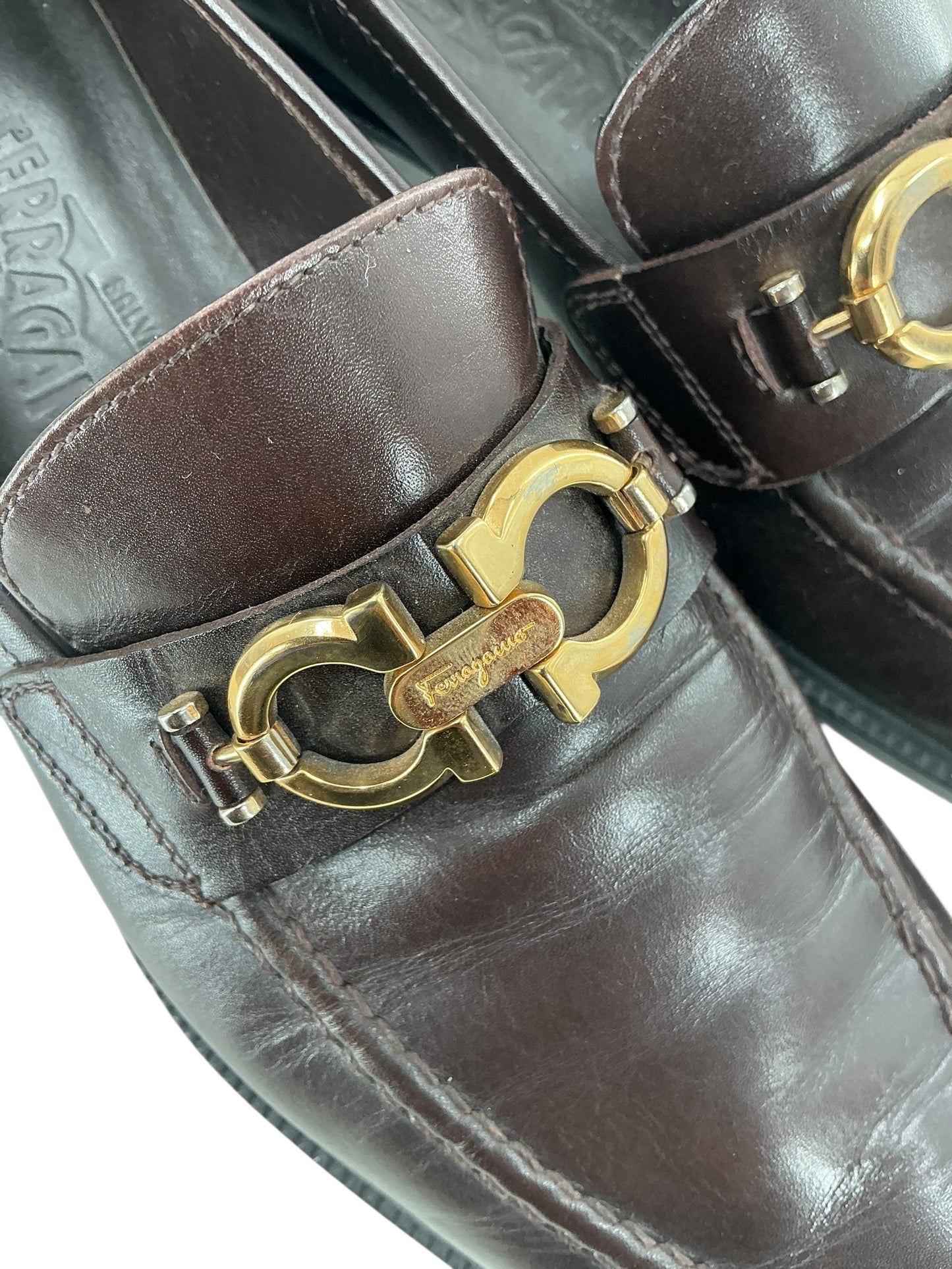 Salvatore Ferragamo Gancini Buckle Loafers