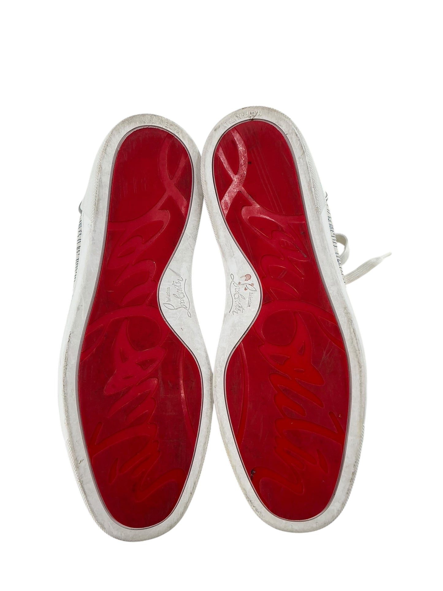 Louboutin Junior Spike Leather Sneakers