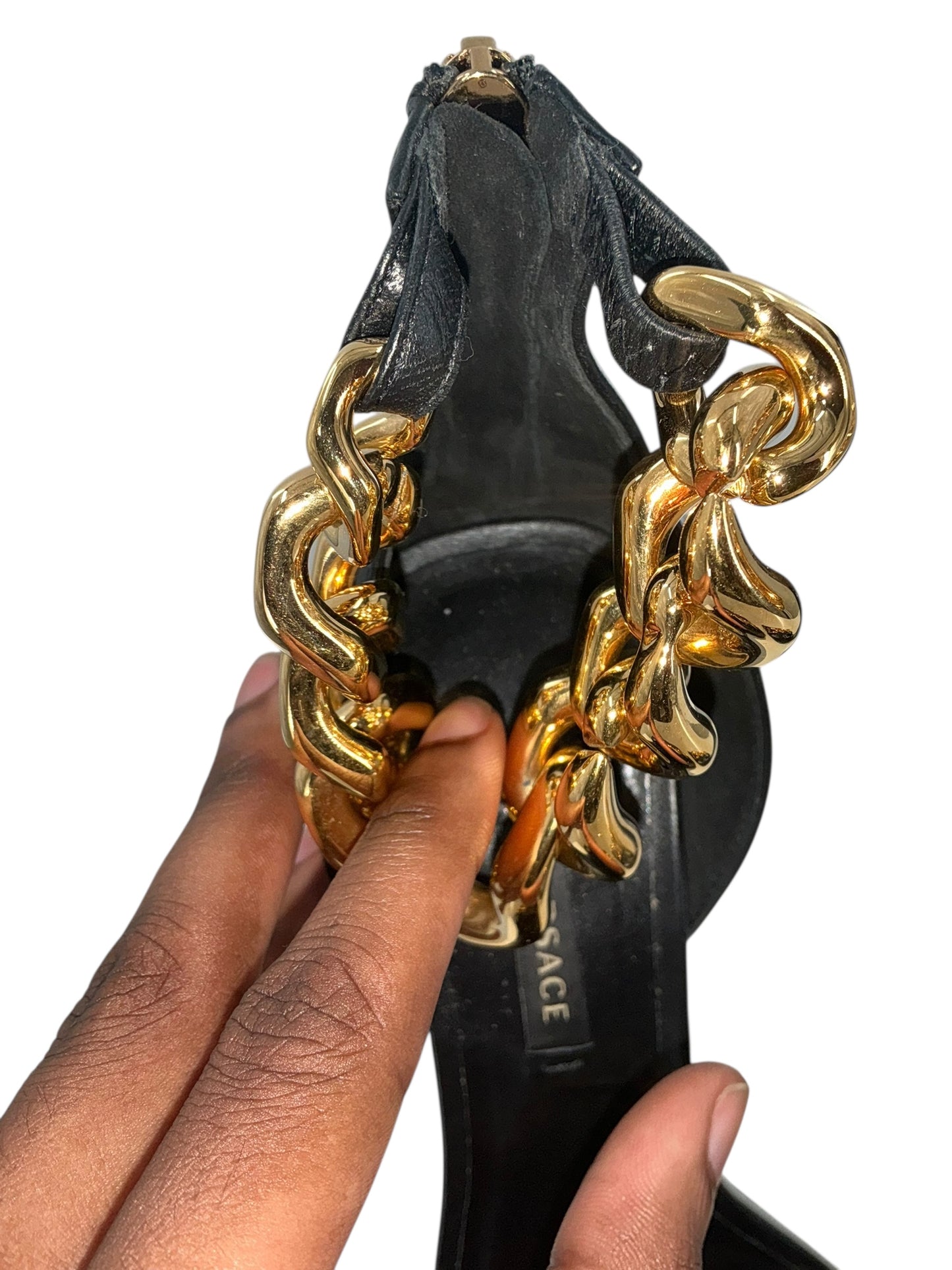 Versace Medusa Chain High Heel Sandals