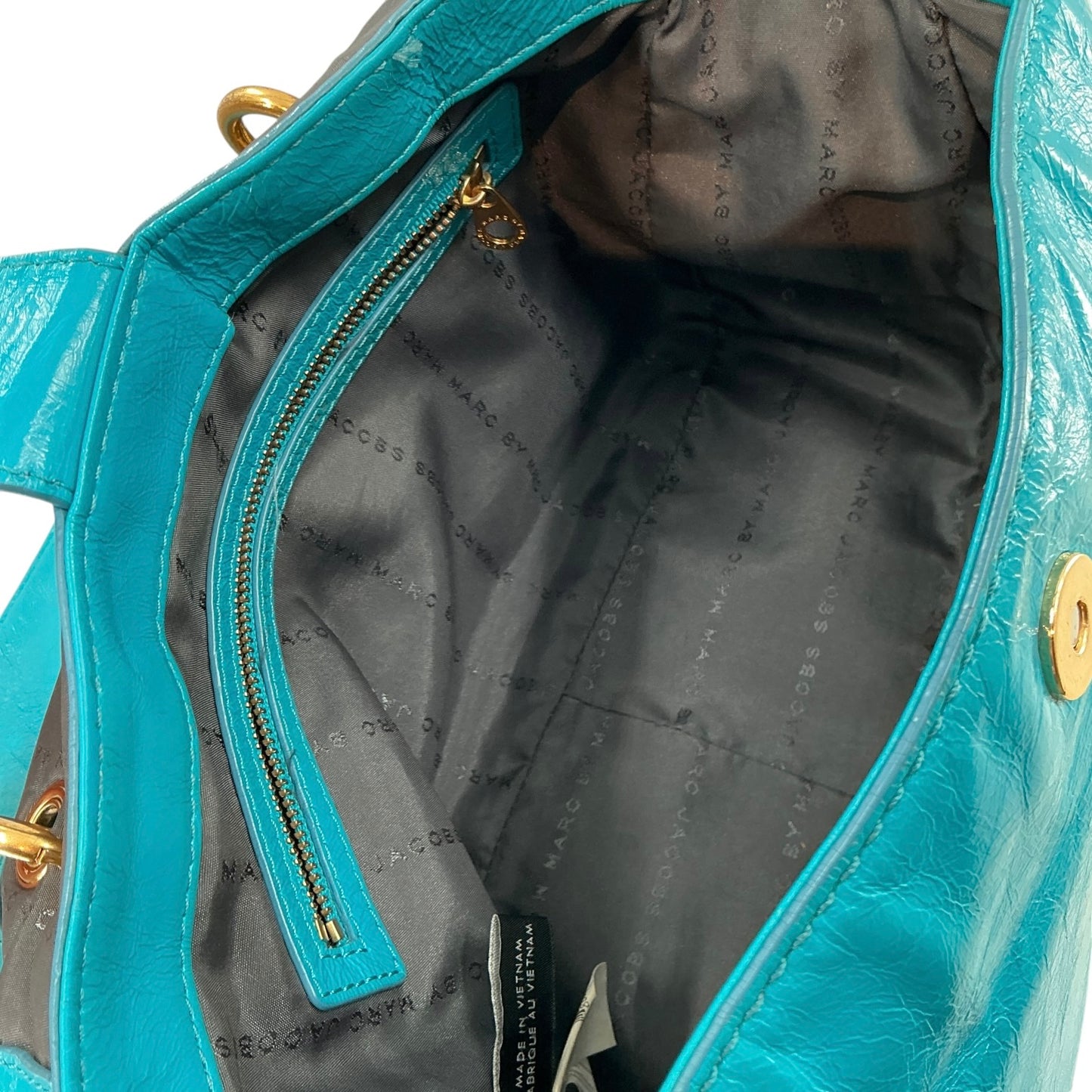 Marc by Marc Jacobs "Too Hot to Handle" Teal Leather Crossbody Bag
