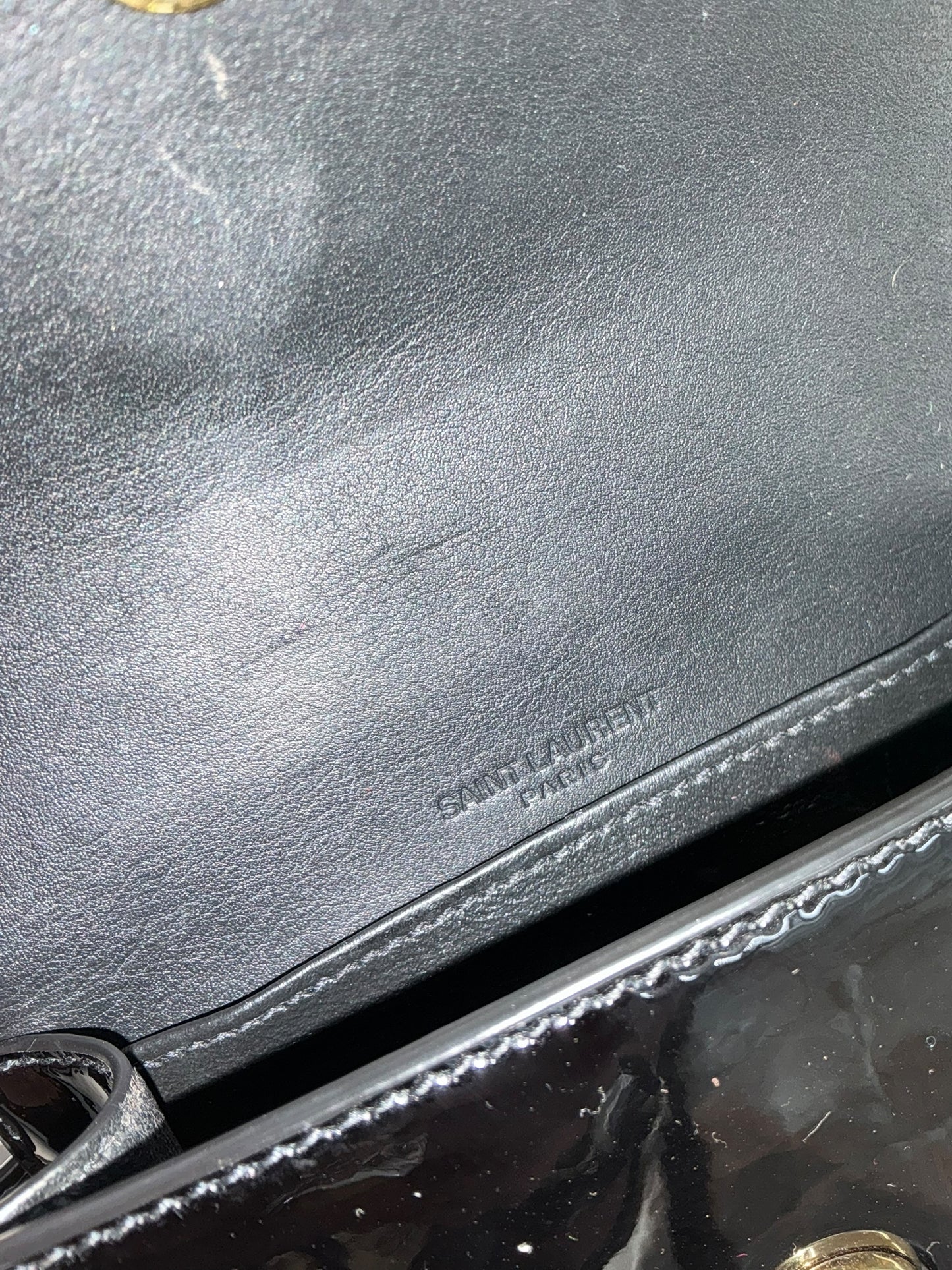 YSL Monogram Patent Kate Belt Bag