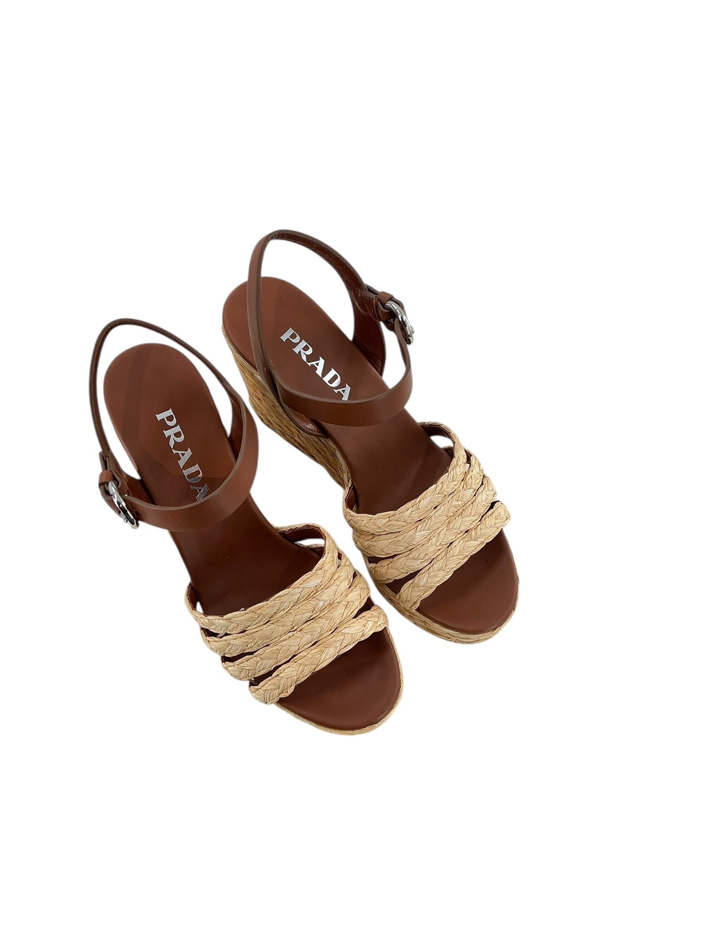 Prada Espadrille Wedge Sandal