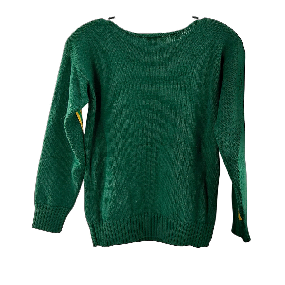 Gucci Green Knit Tiger Head Appliqué Sweater