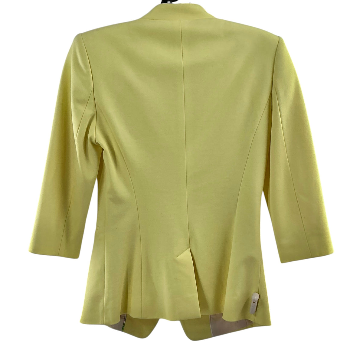 Ted Baker London "Meeda" Yellow Double-Breasted 3/4 Sleeve Blazer Jacket