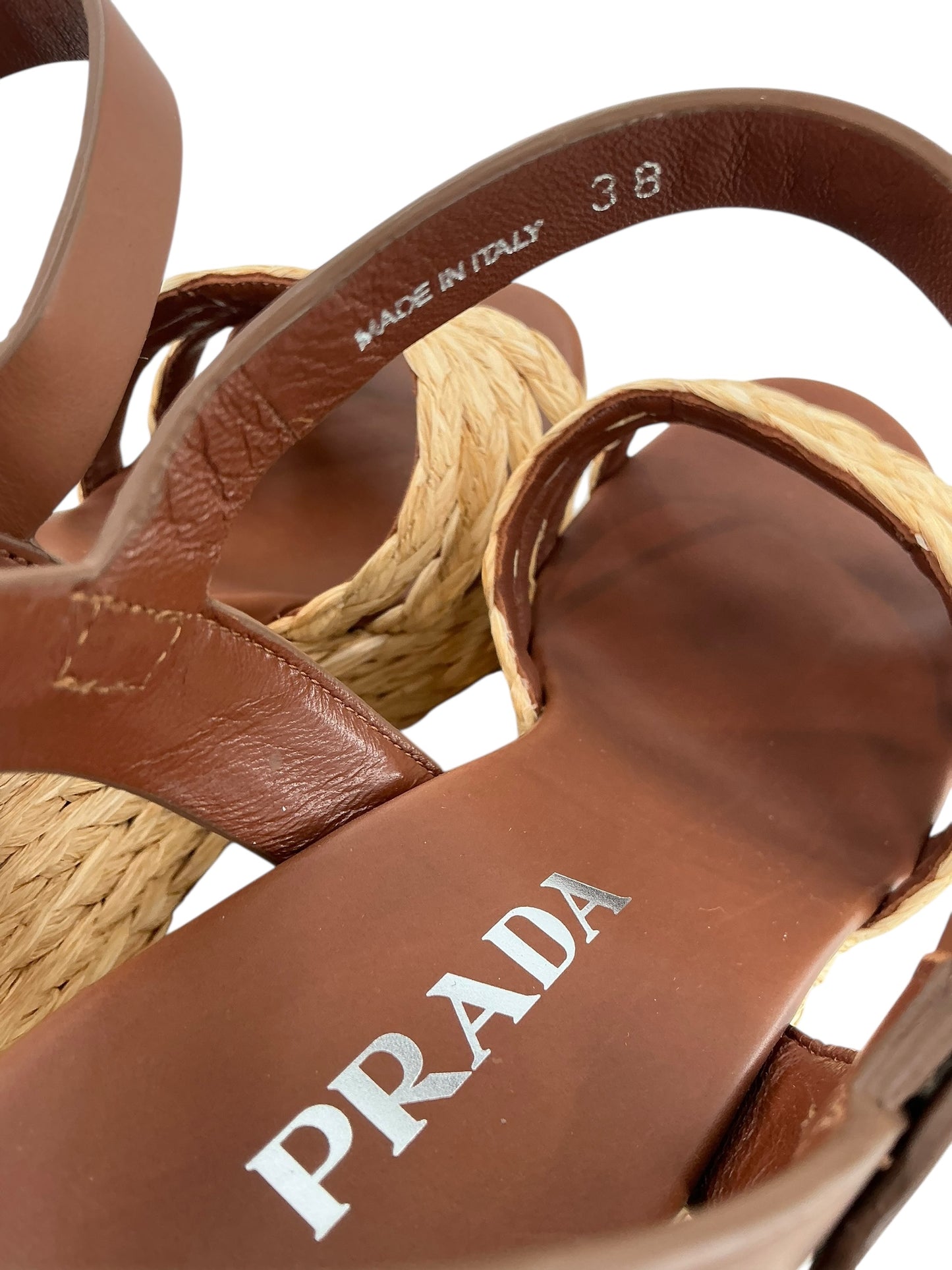 Prada Espadrille Wedge Sandal