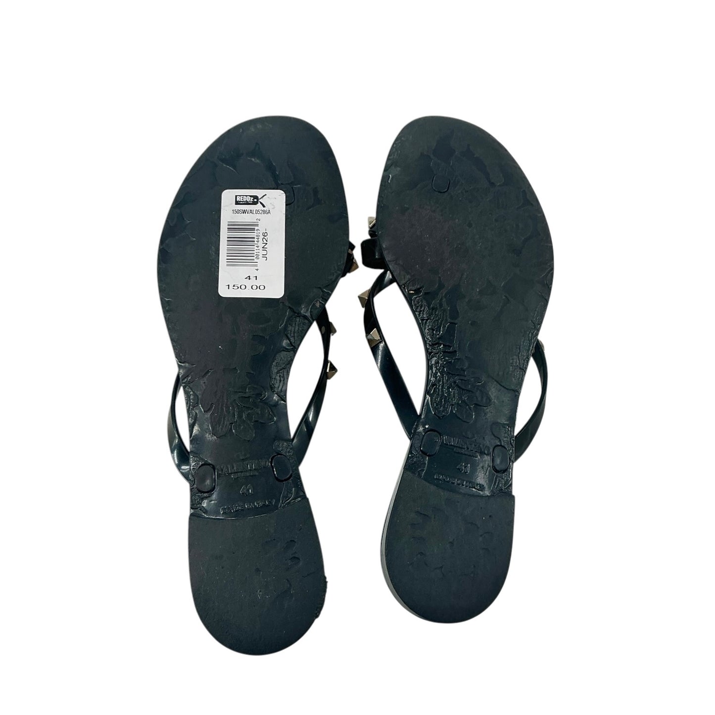 Valentino Garavani Rockstud Bow Jelly Thong Sandals