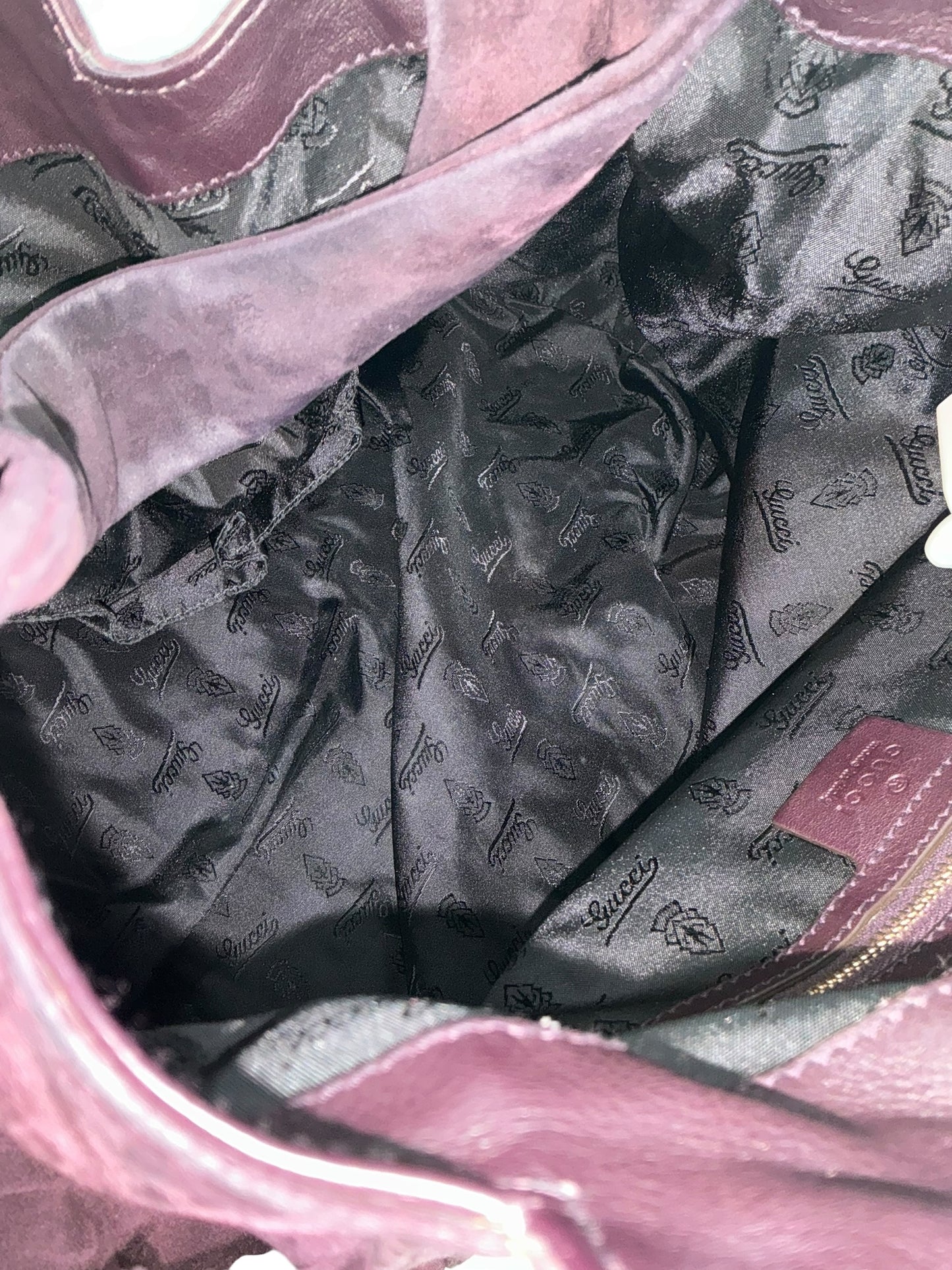 Gucci Hysteria Suede Hobo Bag