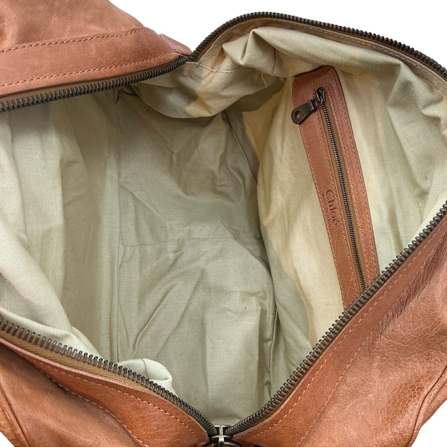 Chloé Brown Leather Utility Satchel Bag