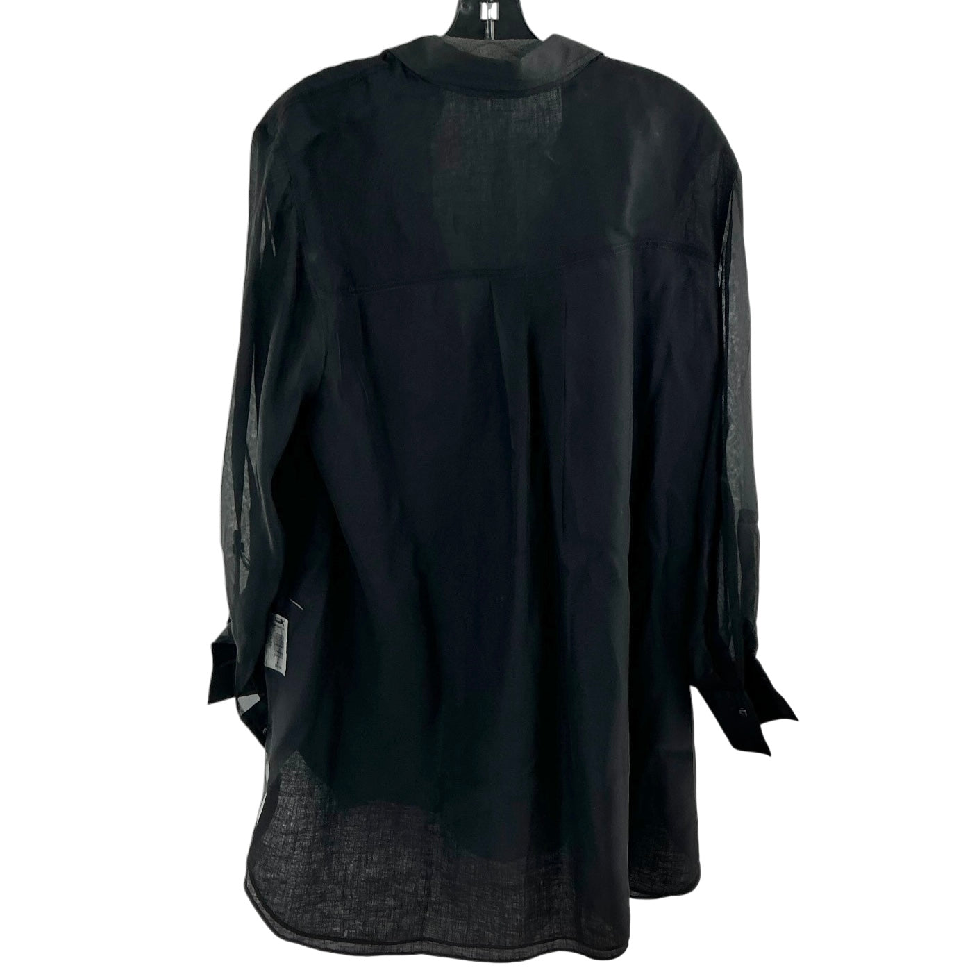 Brunello Cucinelli Semi-Sheer Silk Organza Tunic Shirt