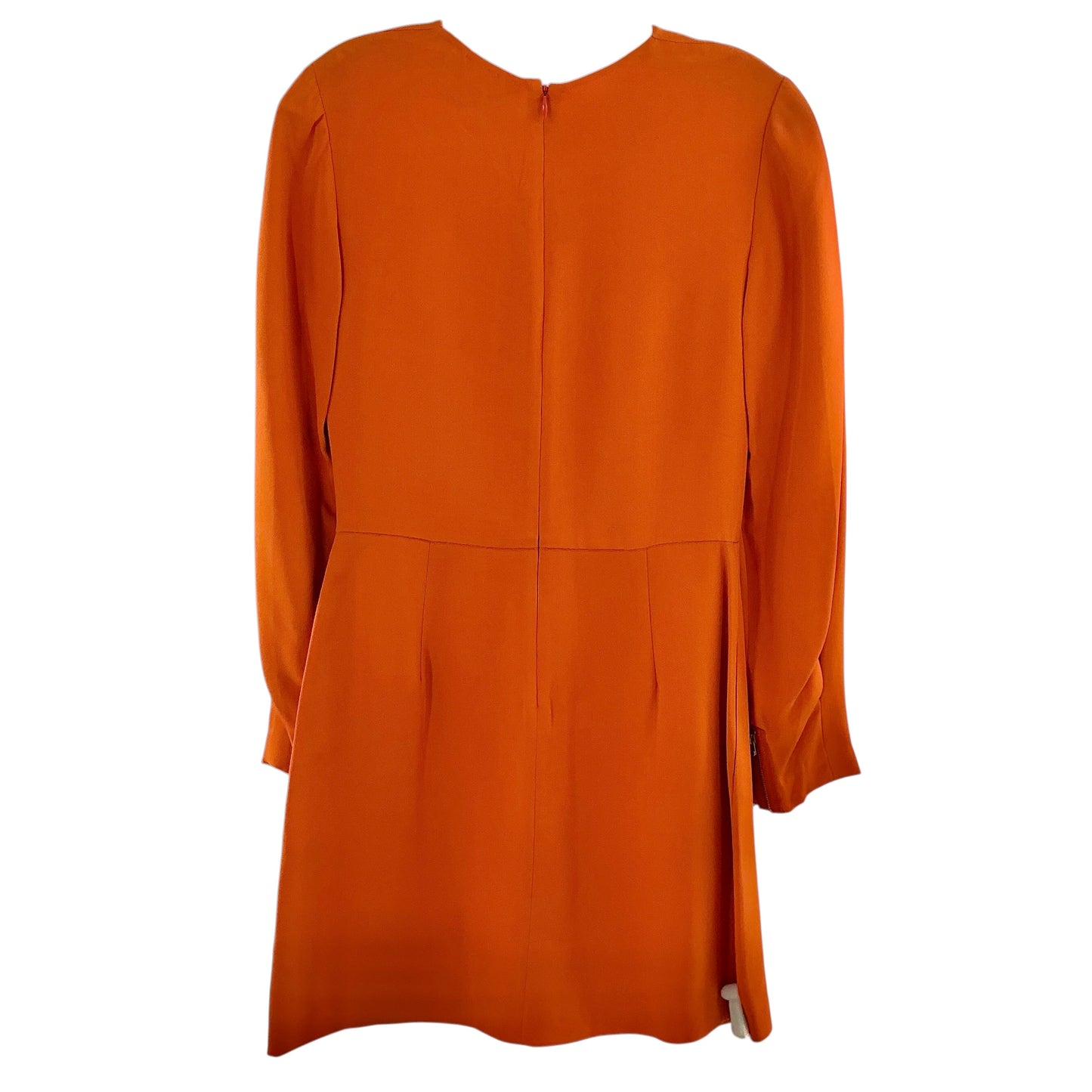 3.1 Phillip Lim Draped Orange Long Sleeve Mini Dress