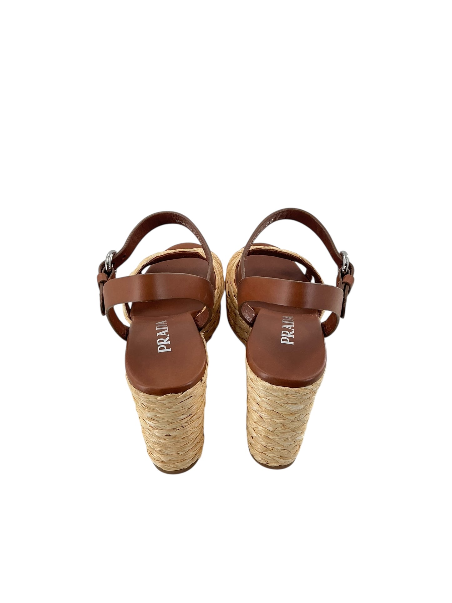 Prada Espadrille Wedge Sandal