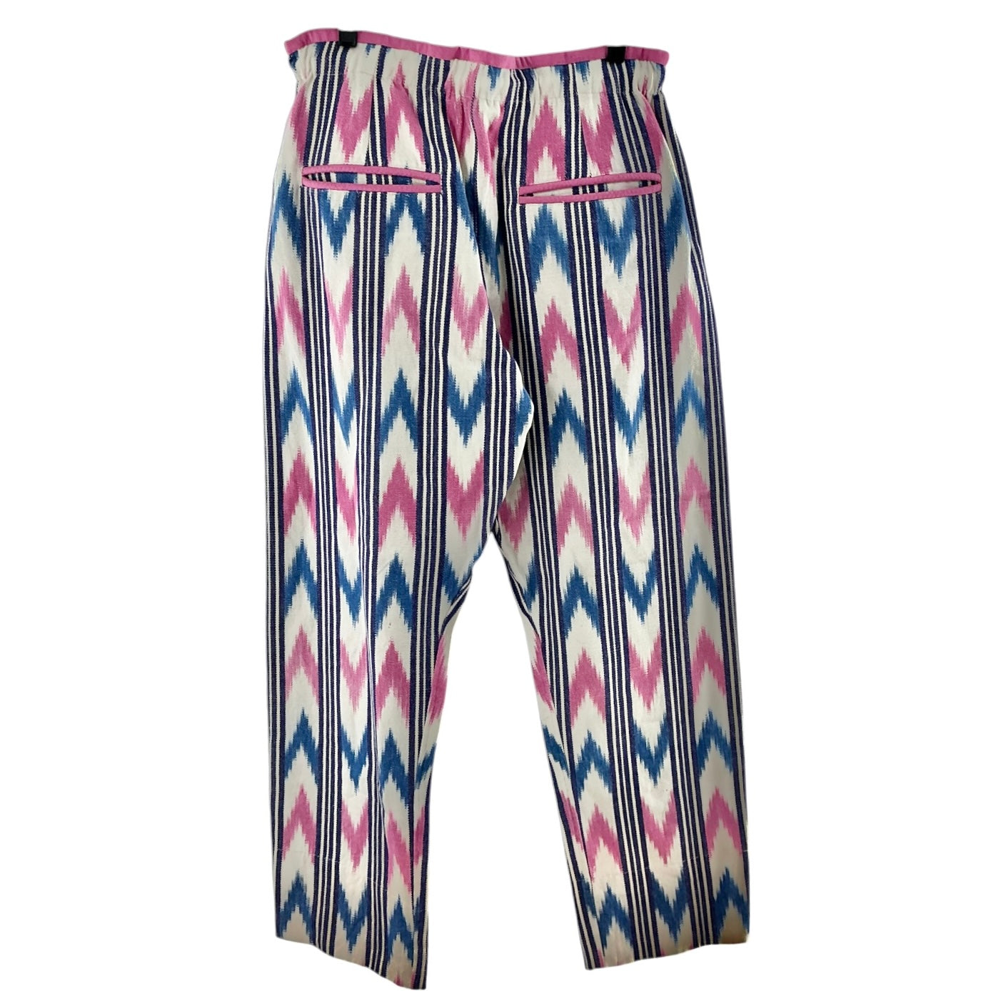 Isabel Marant Liago Ikat Print Striped Trousers