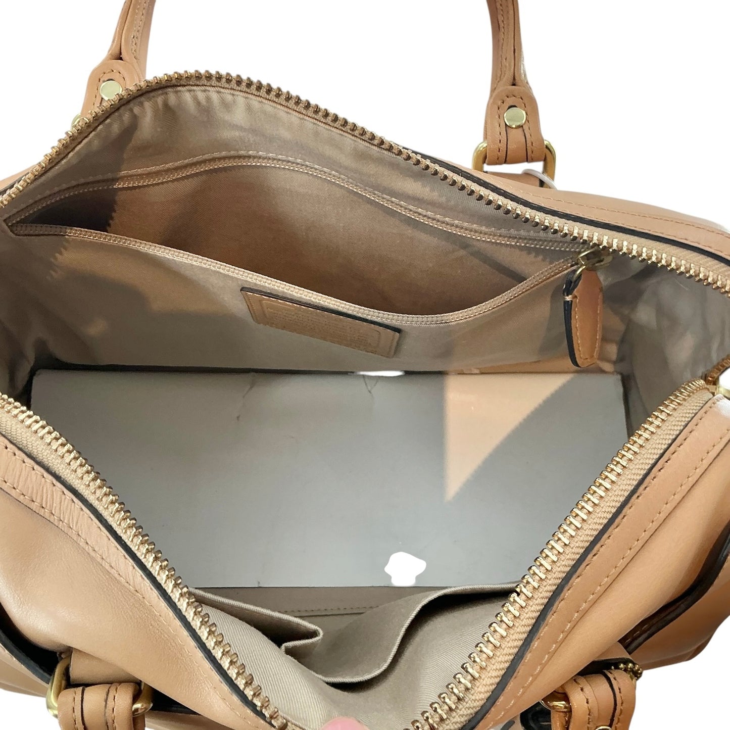 Coach Legacy Haley Satchel in Camel Leather