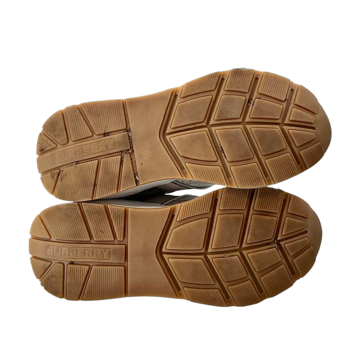 Burberry Embossed Logo Panelled Multi-Texture Sneakers