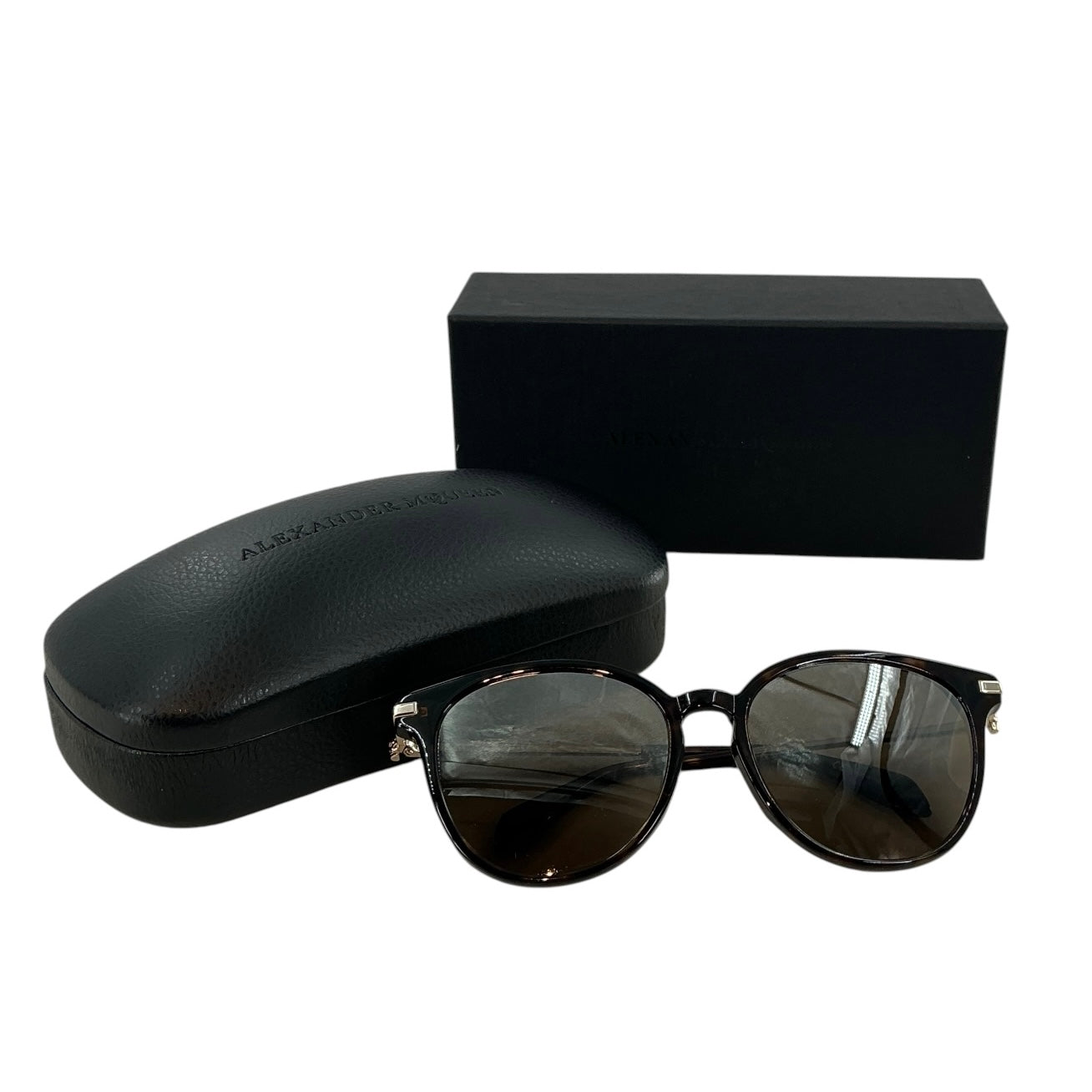 Alexander McQueen AM0135S Skull Tortoise Sunglasses