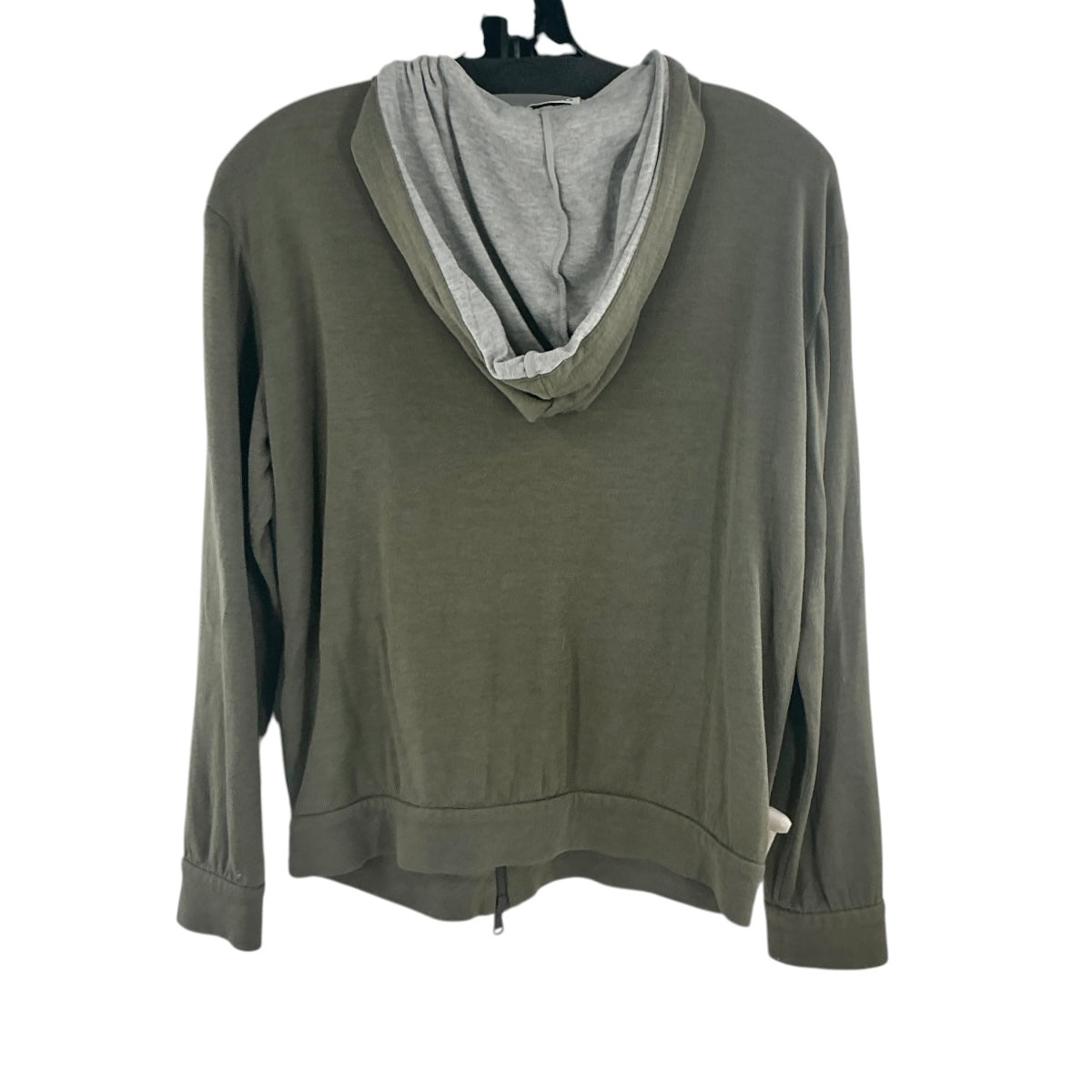 Brunello Cucinelli Olive Full-Zip Hoodie