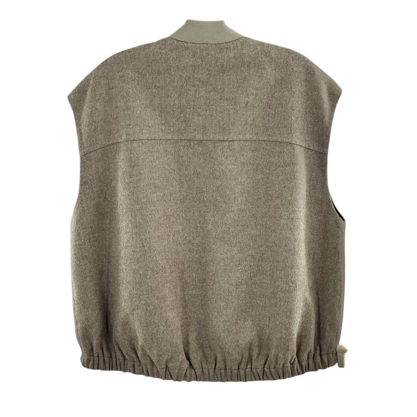Brunello Cucinelli Virgin Wool Double-Cloth Cargo Vest Neutral