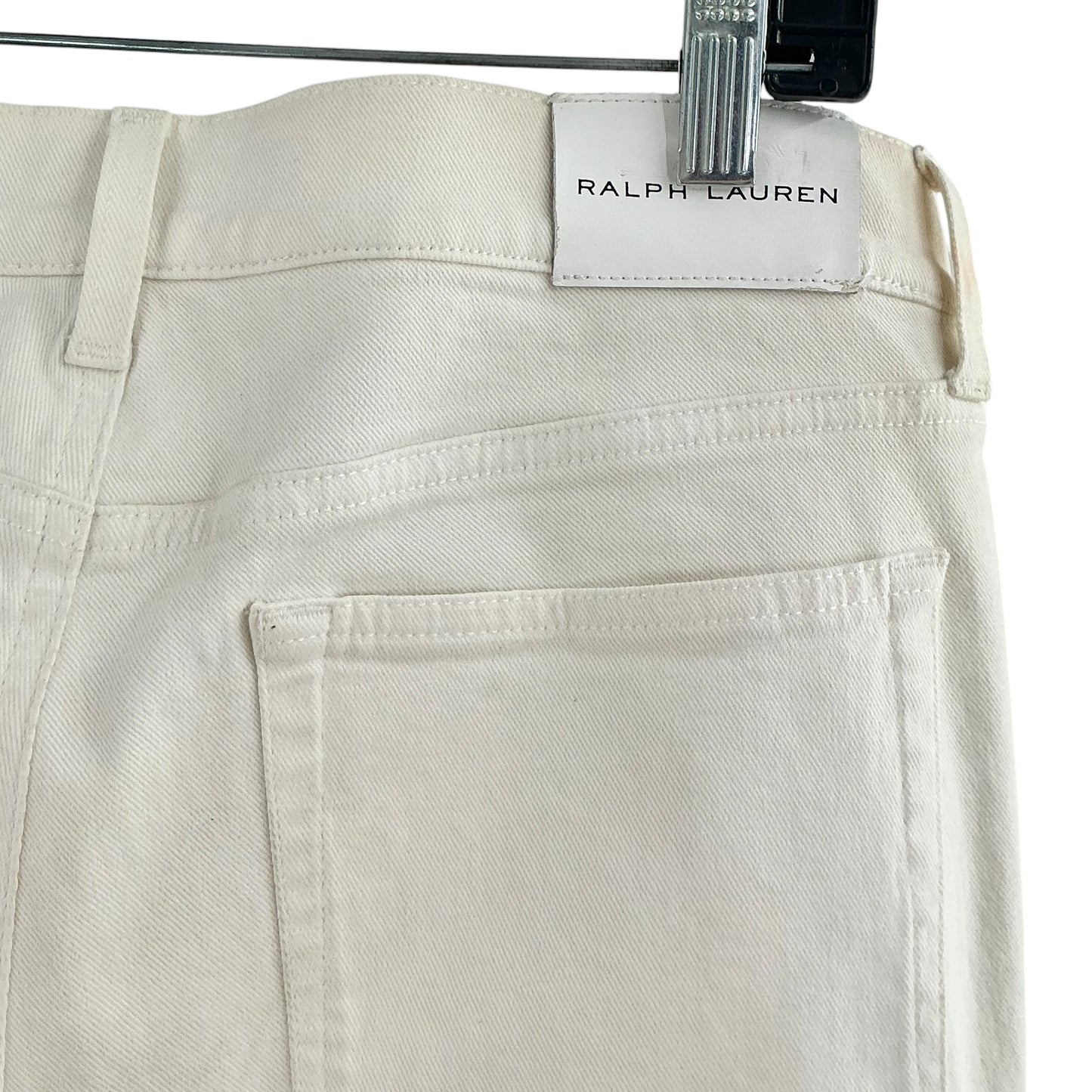 Ralph Lauren Women's Cream Moto Skinny Jeans